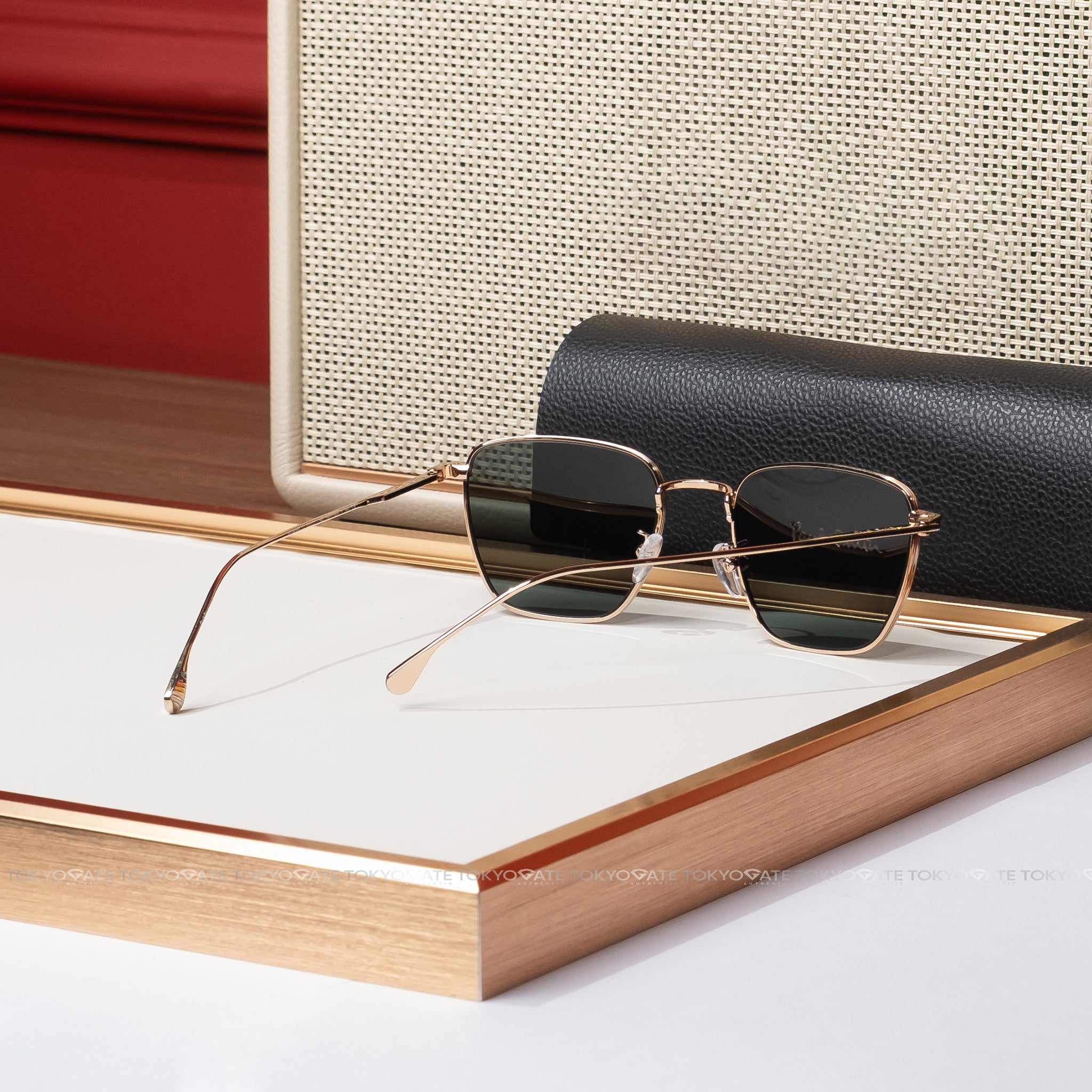 Kính Paul Smith PSSN06953-002-53 Square Gold Green Sunglasses
