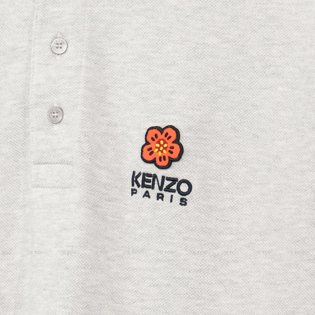 Áo polo Kenzo PFC65PO0024PU93 Boke Flower In Grey Regular Fit
