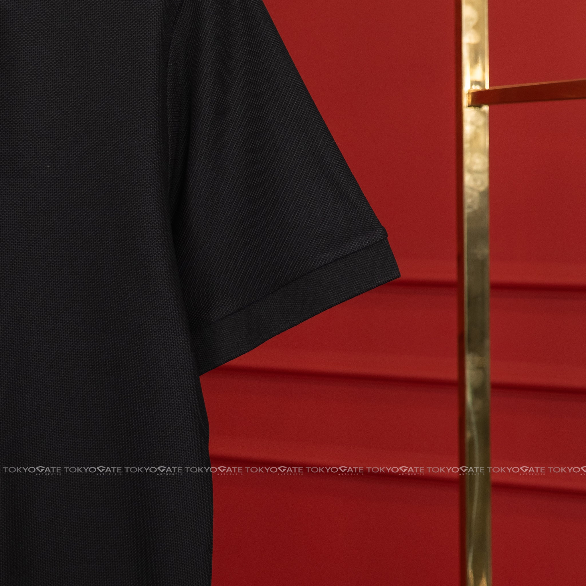 Áo polo Burberry 8112441 Harford ZP Black Slim Fit
