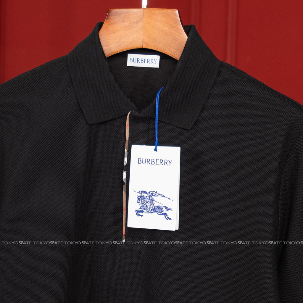 Áo polo Burberry 8112441 Harford ZP Black Slim Fit