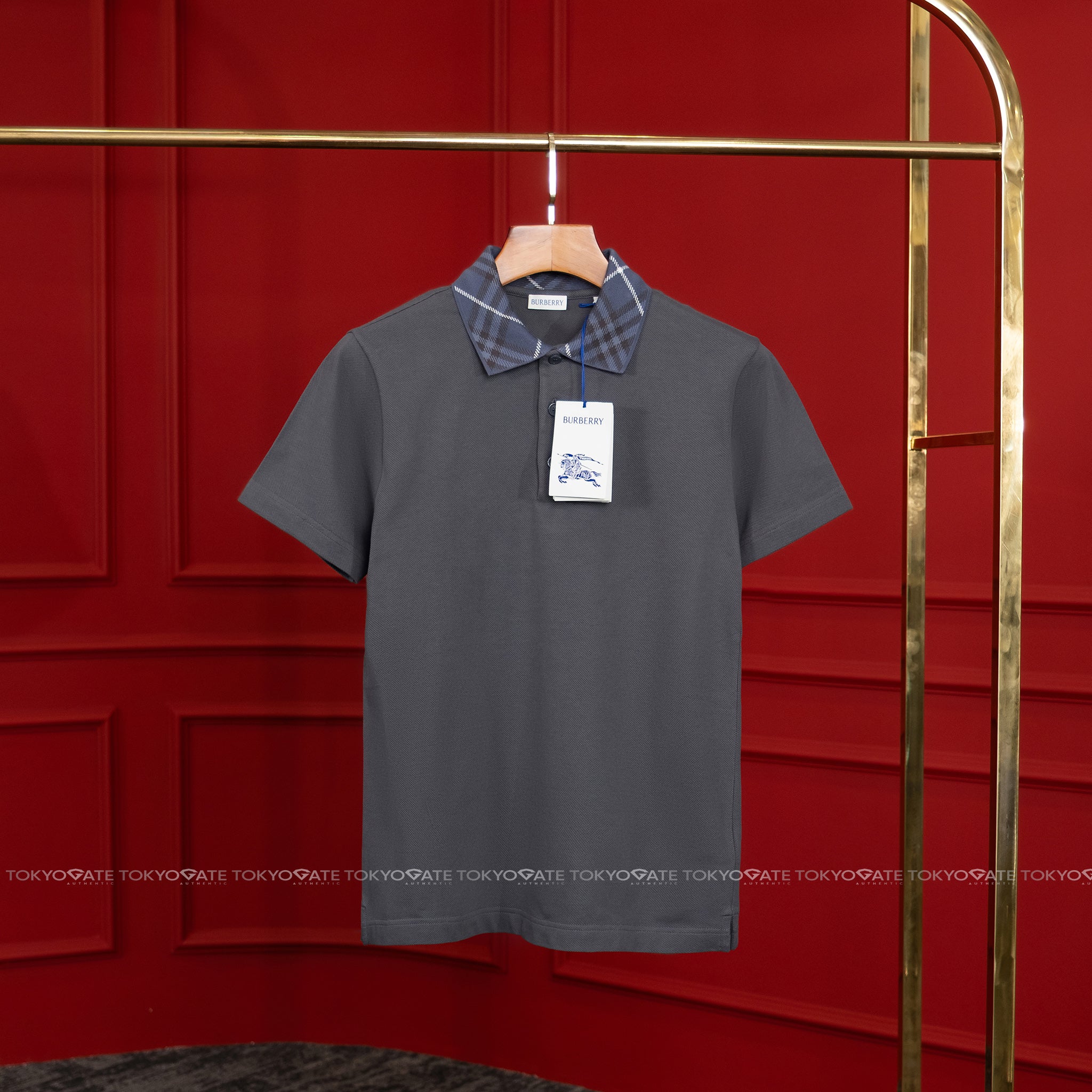 Áo polo Burberry SP25 MW FOR Magnet Slim Fit