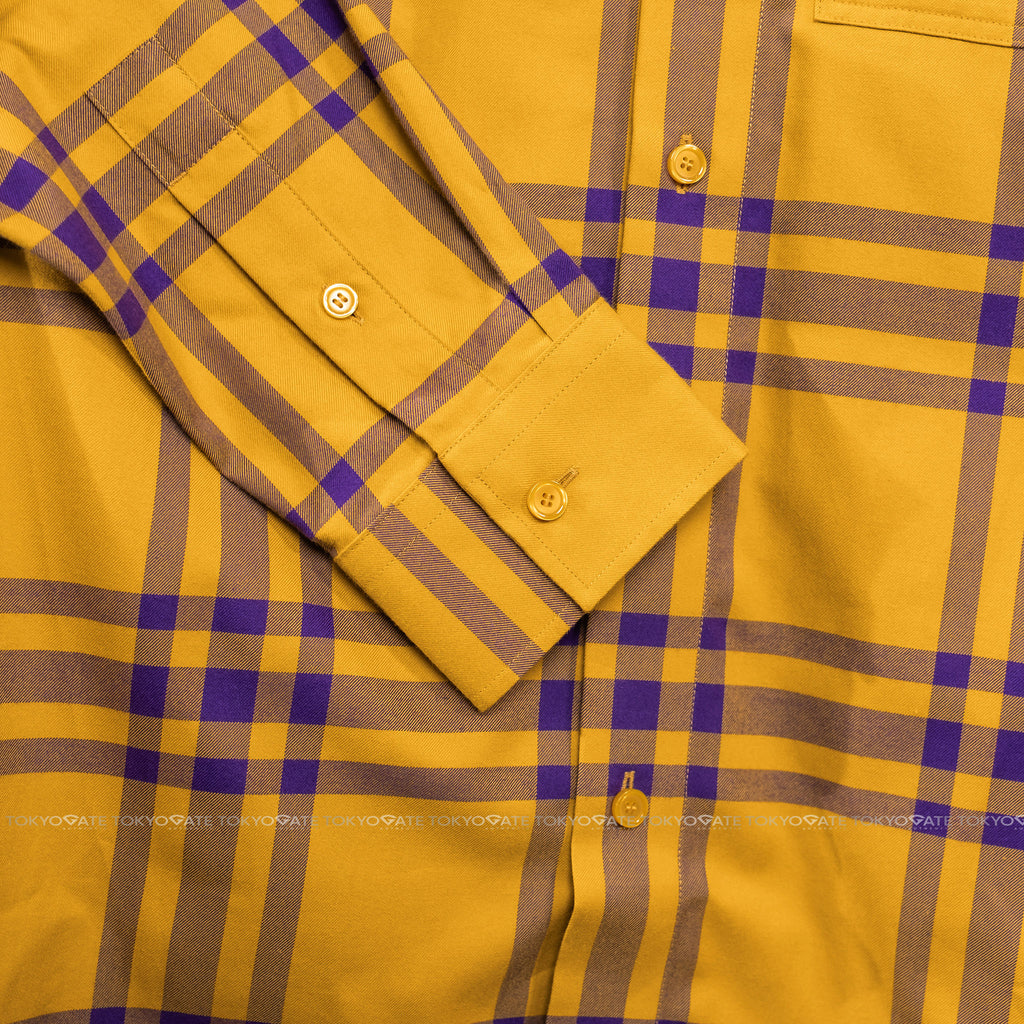 Áo sơ mi Burberry Claverdon 8109835 Yellow IP Check Slim Fit
