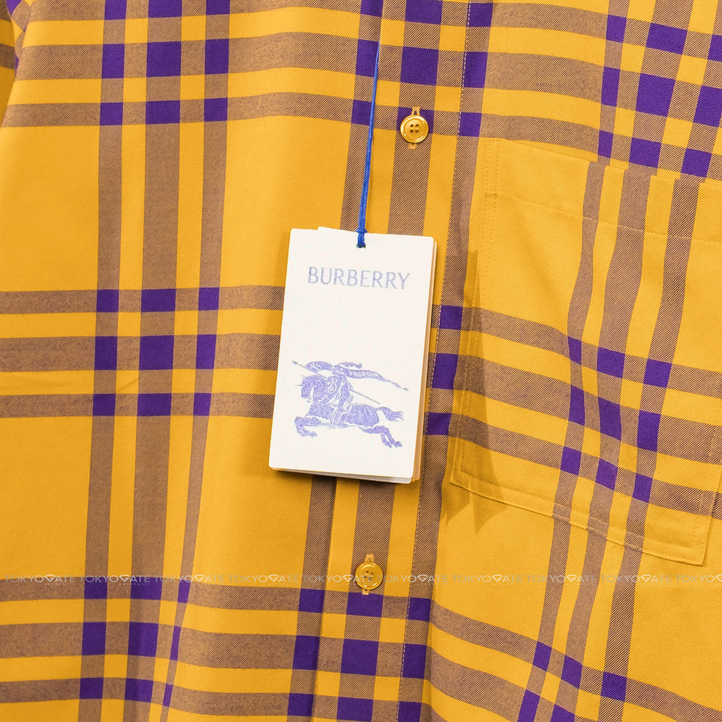 Áo sơ mi Burberry Claverdon 8109835 Yellow IP Check Slim Fit