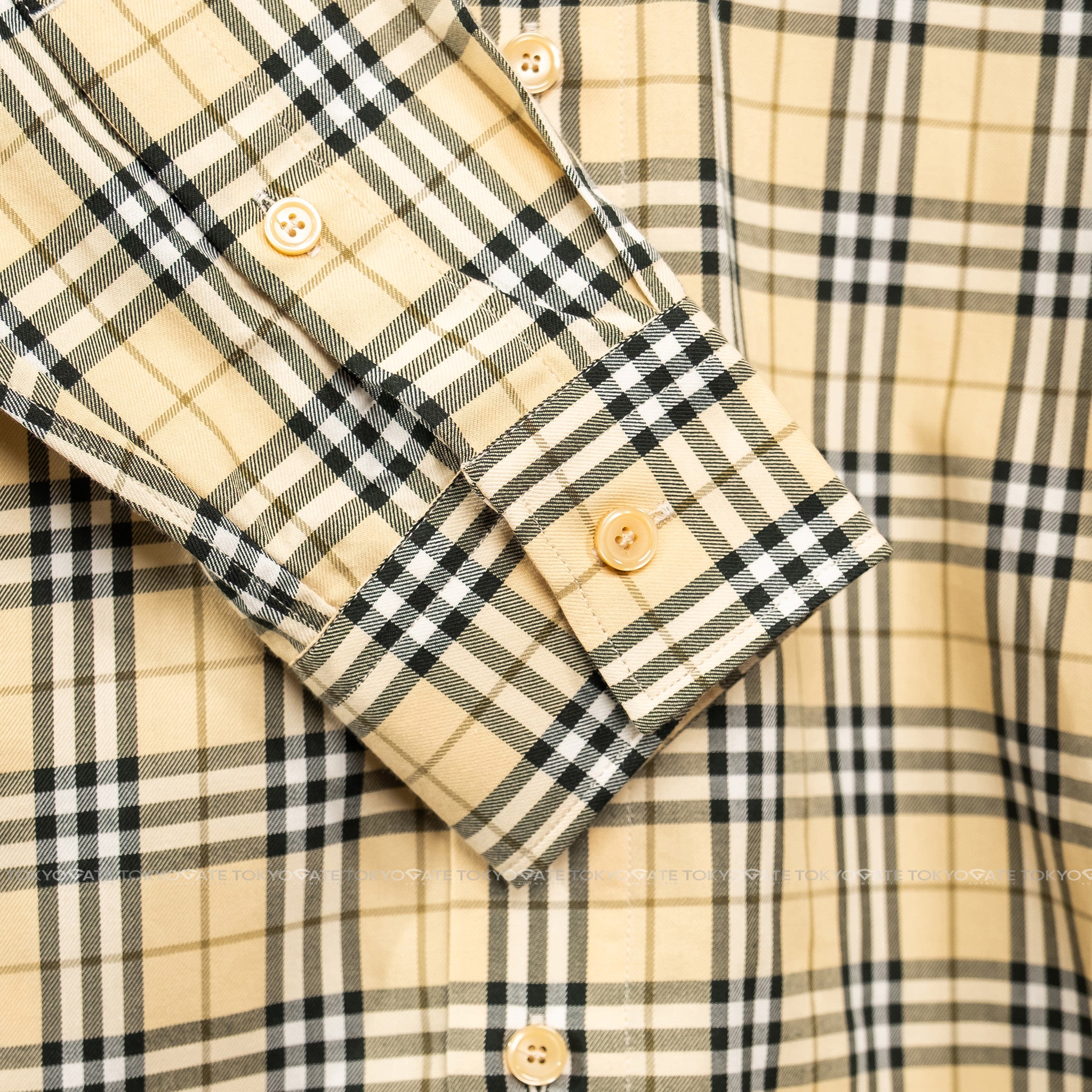 Áo sơ mi Burberry Claverdon 8121628 Archive Beige Slim Fit