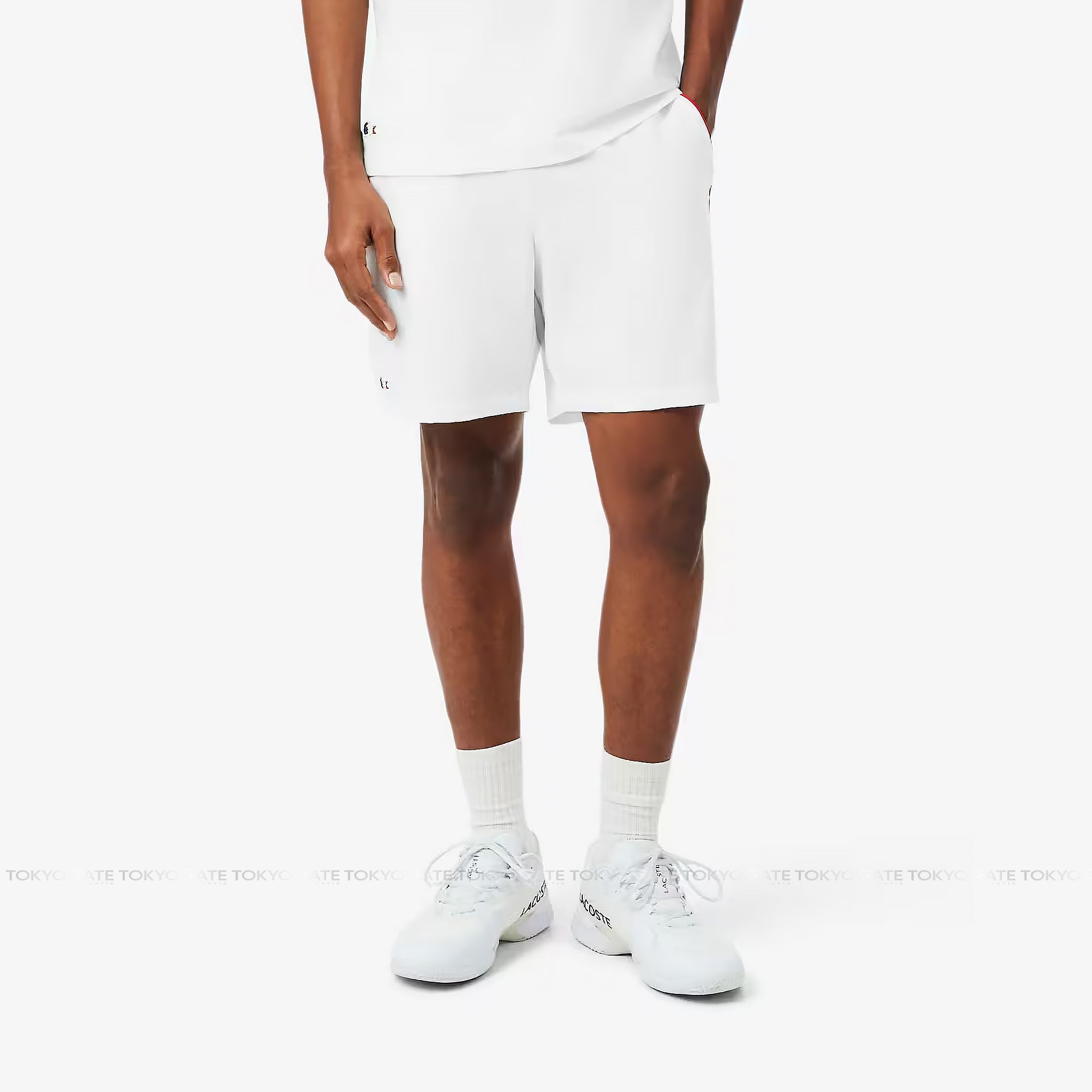 Quần short Lacoste GH0556 001 French Tennis White Regular Fit