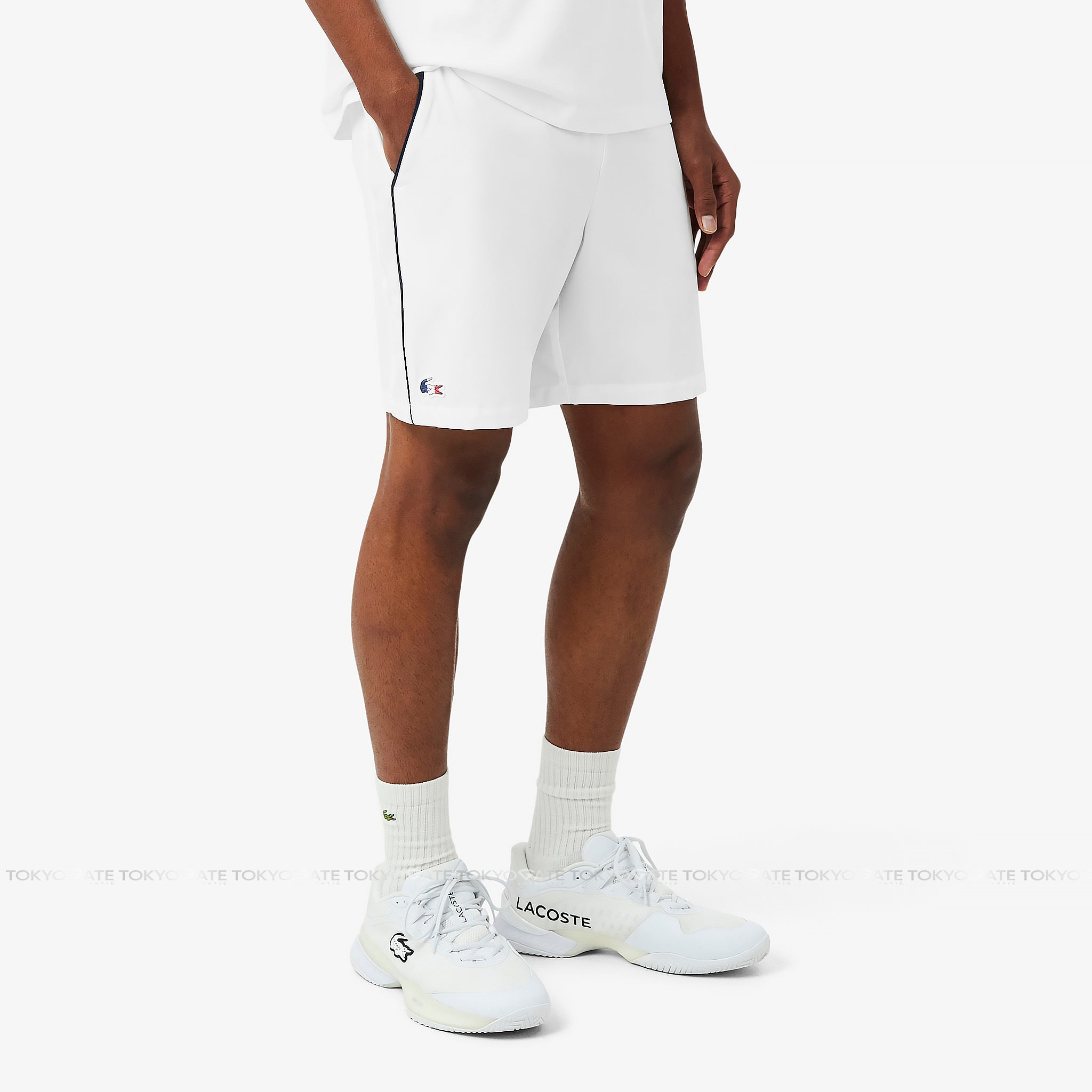 Quần short Lacoste GH0556 001 French Tennis White Regular Fit