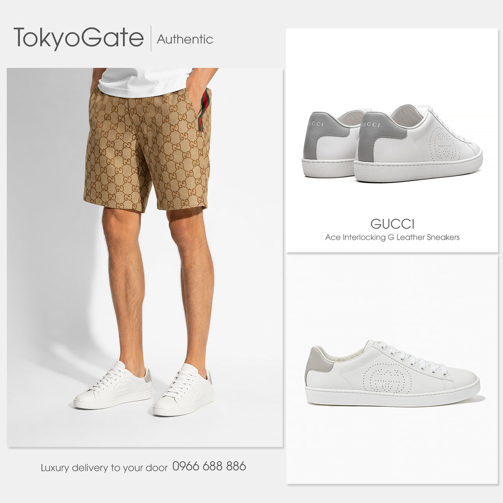 Giày Gucci 599147 AYO70 9094 Ace Interlocking G White