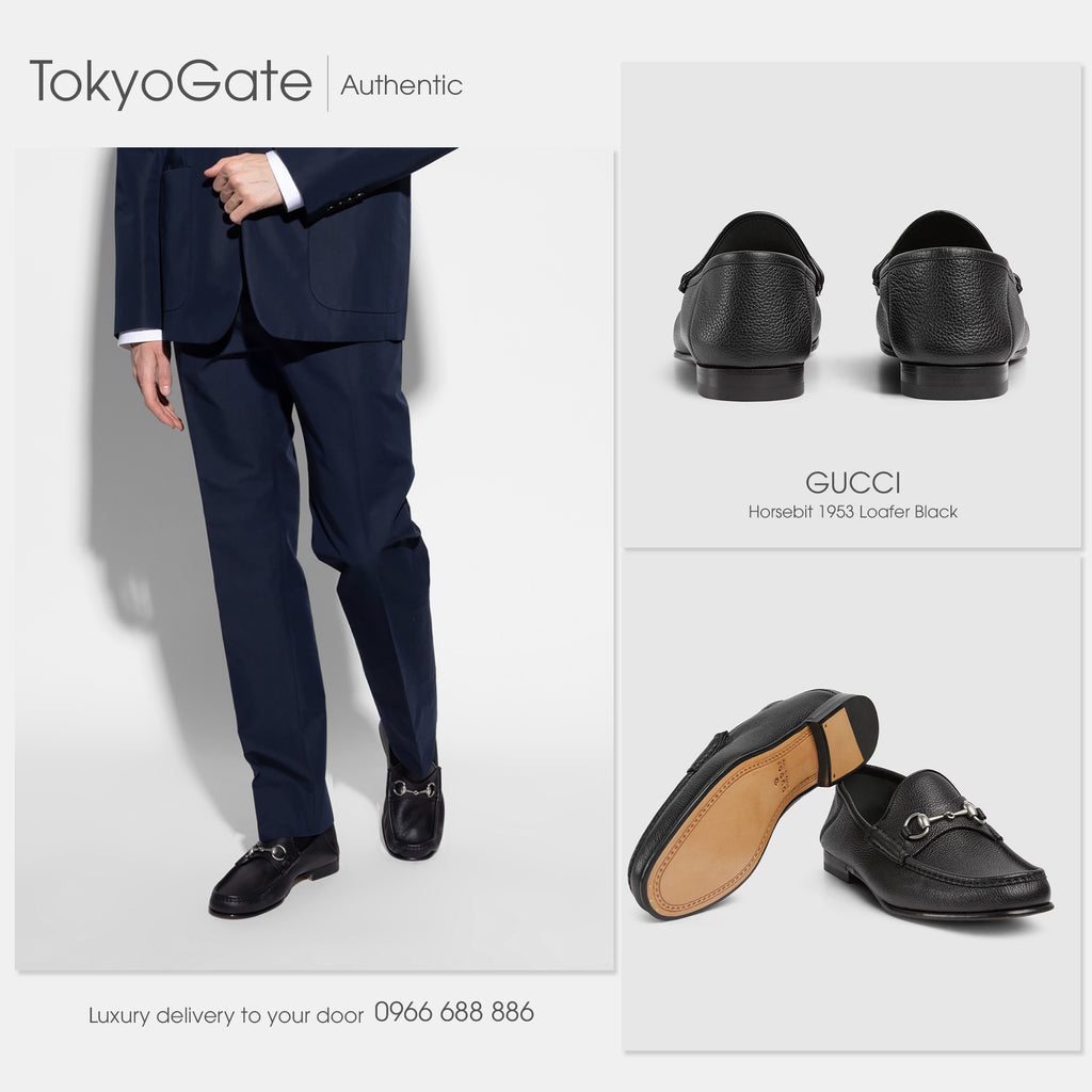 Giày Gucci 816370 Bryanne Loafers In Black