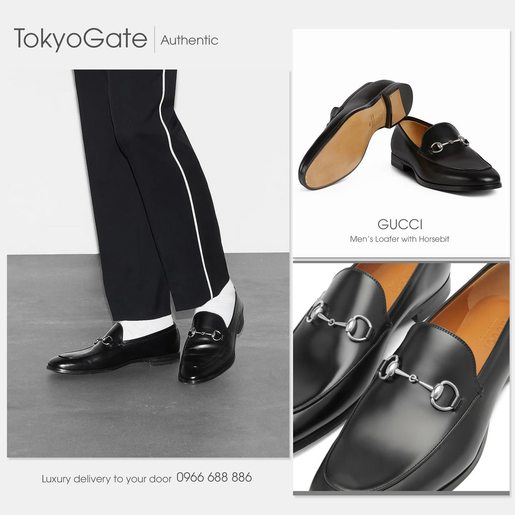 Giày Gucci 795116 AADQC Black Horsebit Loafers