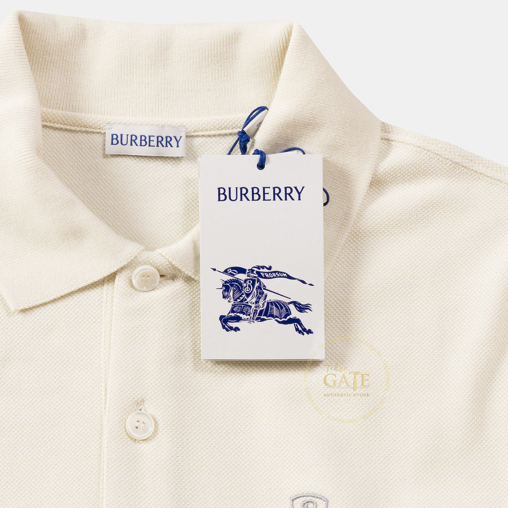Áo polo Burberry SS W24 MW SIC Tundra Slim Fit