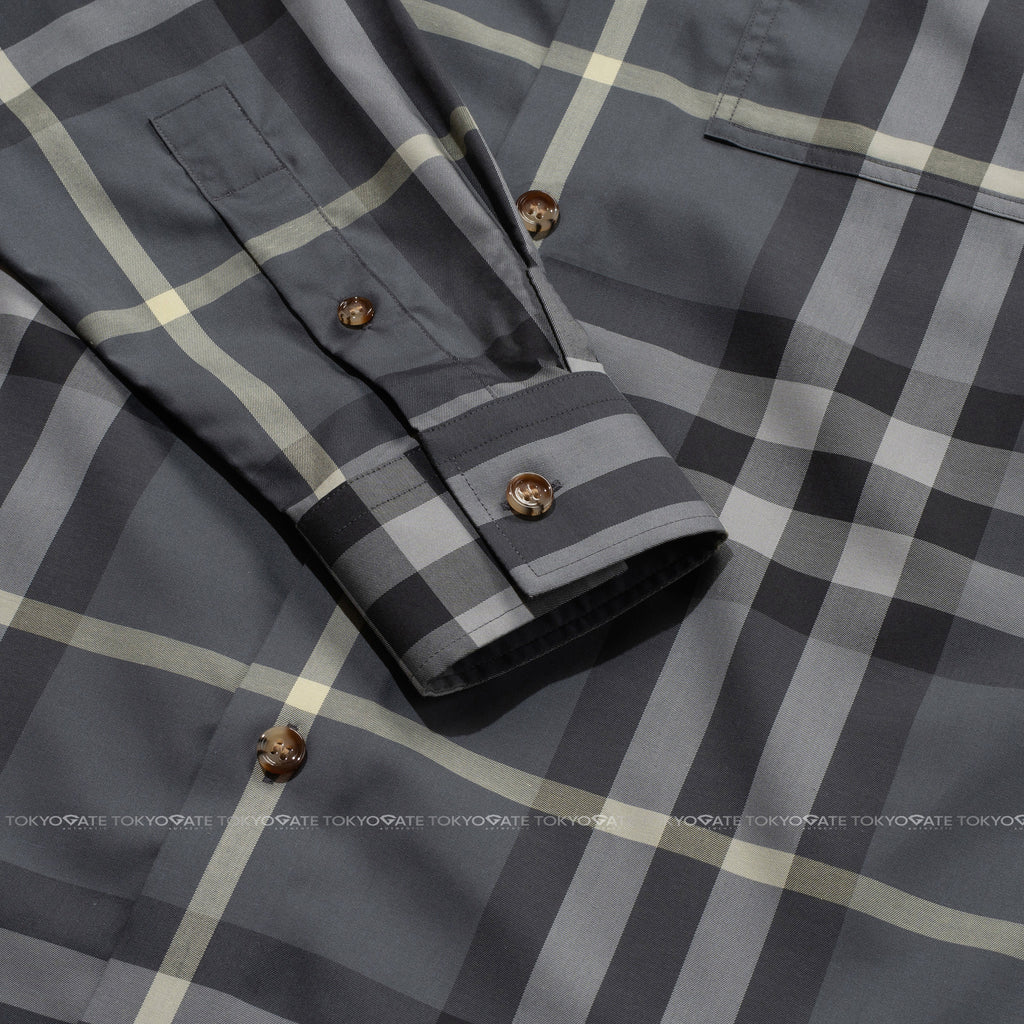 Áo sơ mi Burberry 8092915 Claverdon Seal Grey Slim Fit
