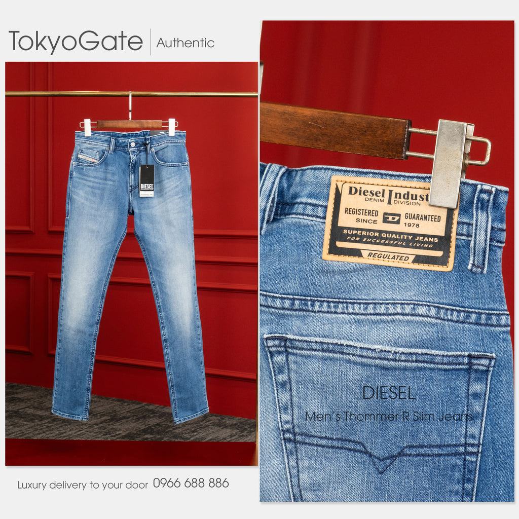 Quần Jeans Diesel A13342 R9L42 Thommer-R Slim Jeans Blue