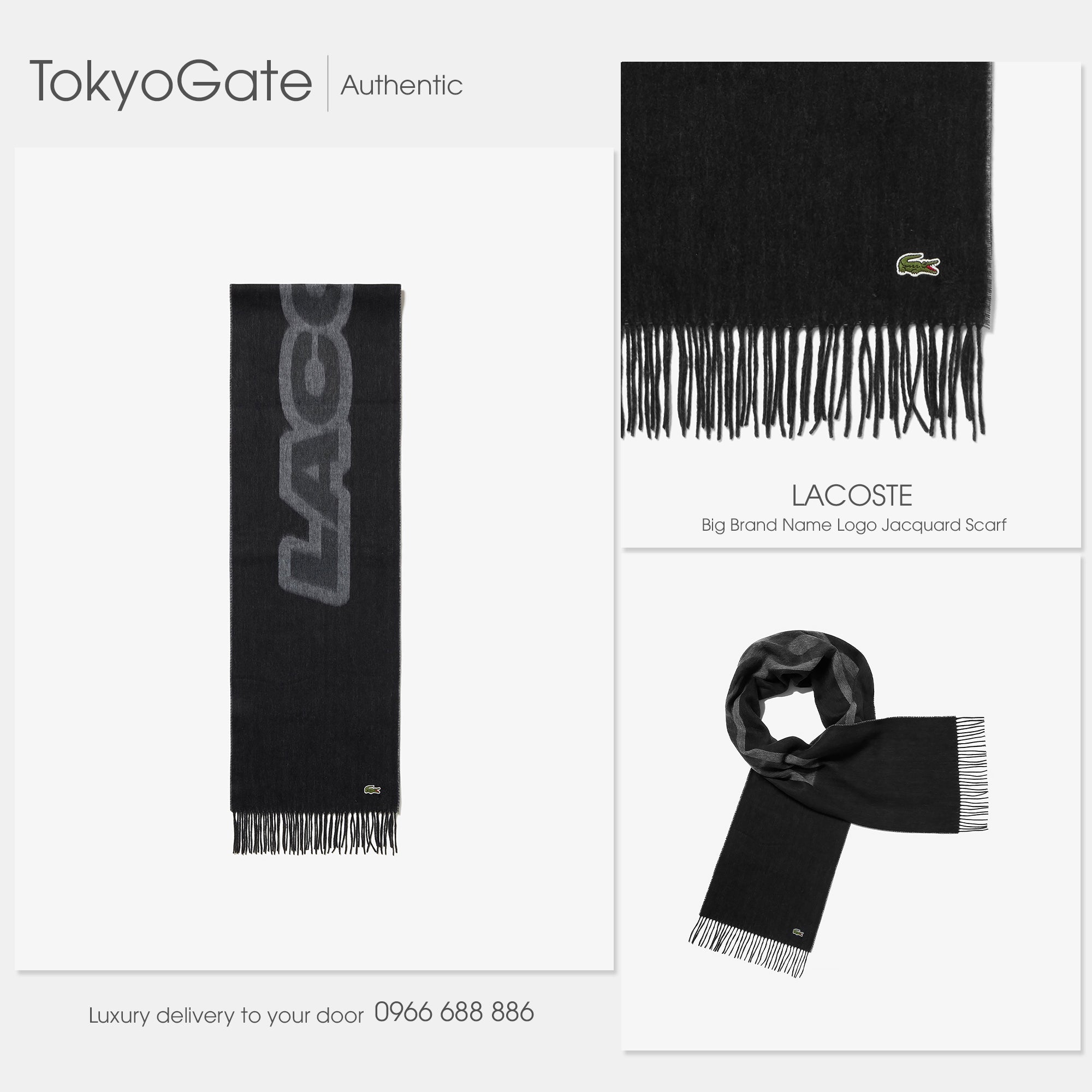 Khăn quàng cổ Lacoste 023J 031