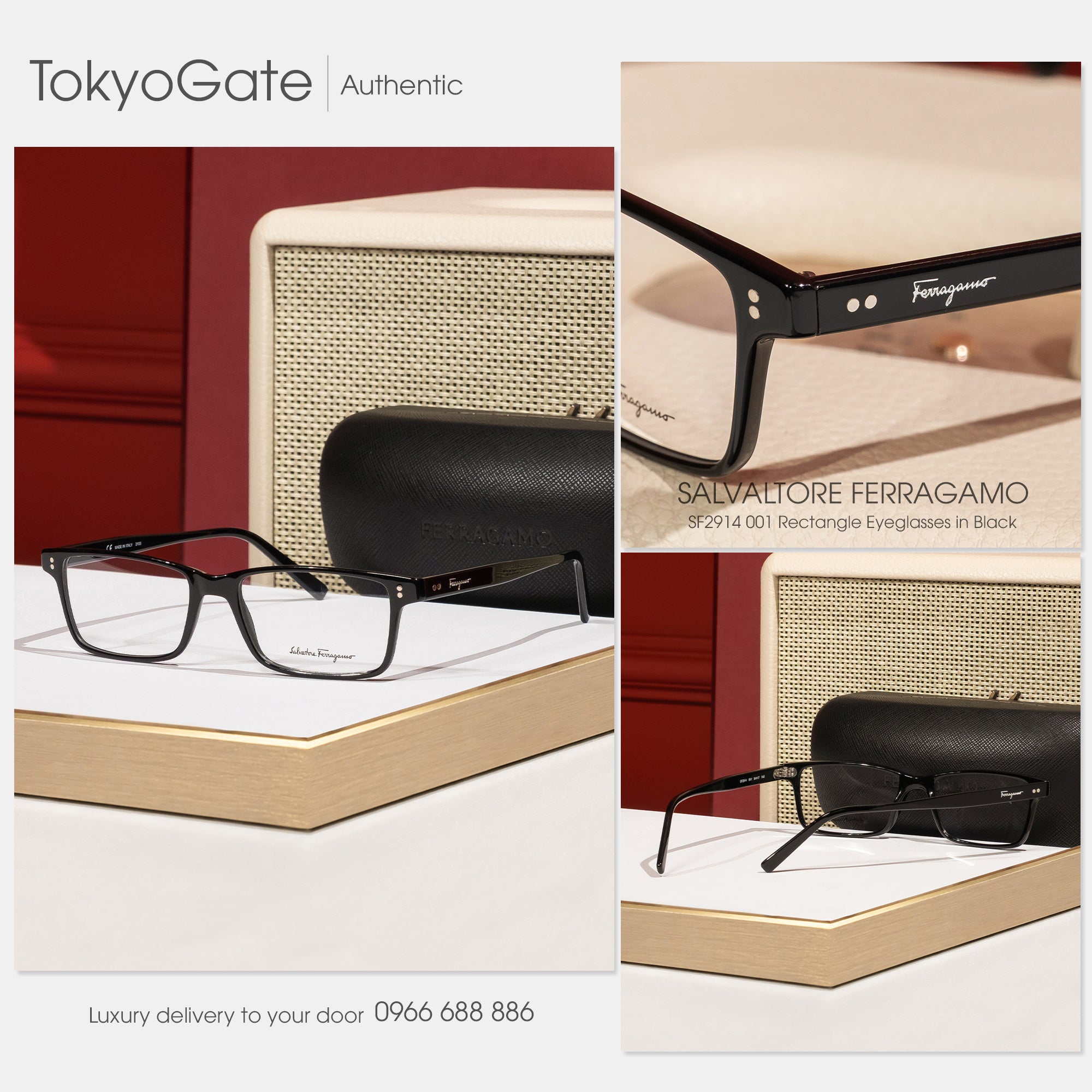 Kính Ferragamo SF2914 001 Optical Frames