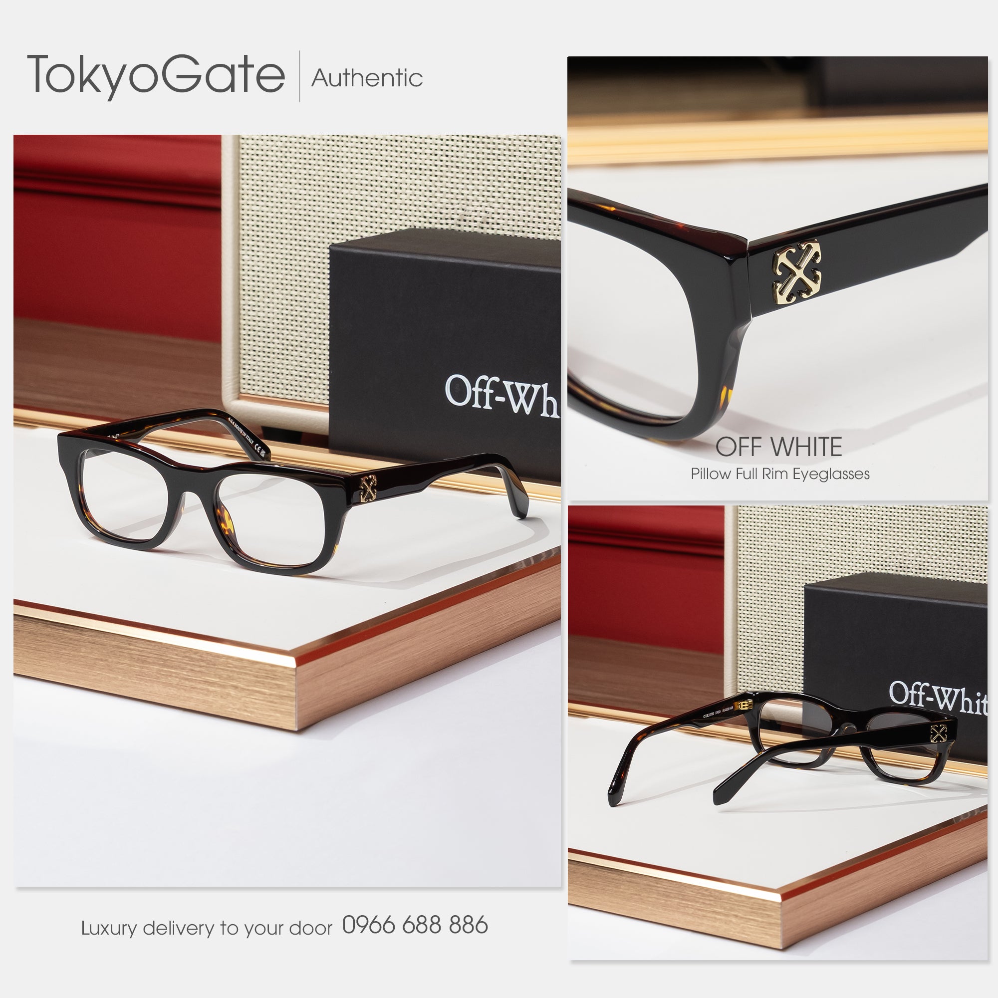 Kính Off-White OERJ07NF24PLA0011000-51 Square Opticals - 51