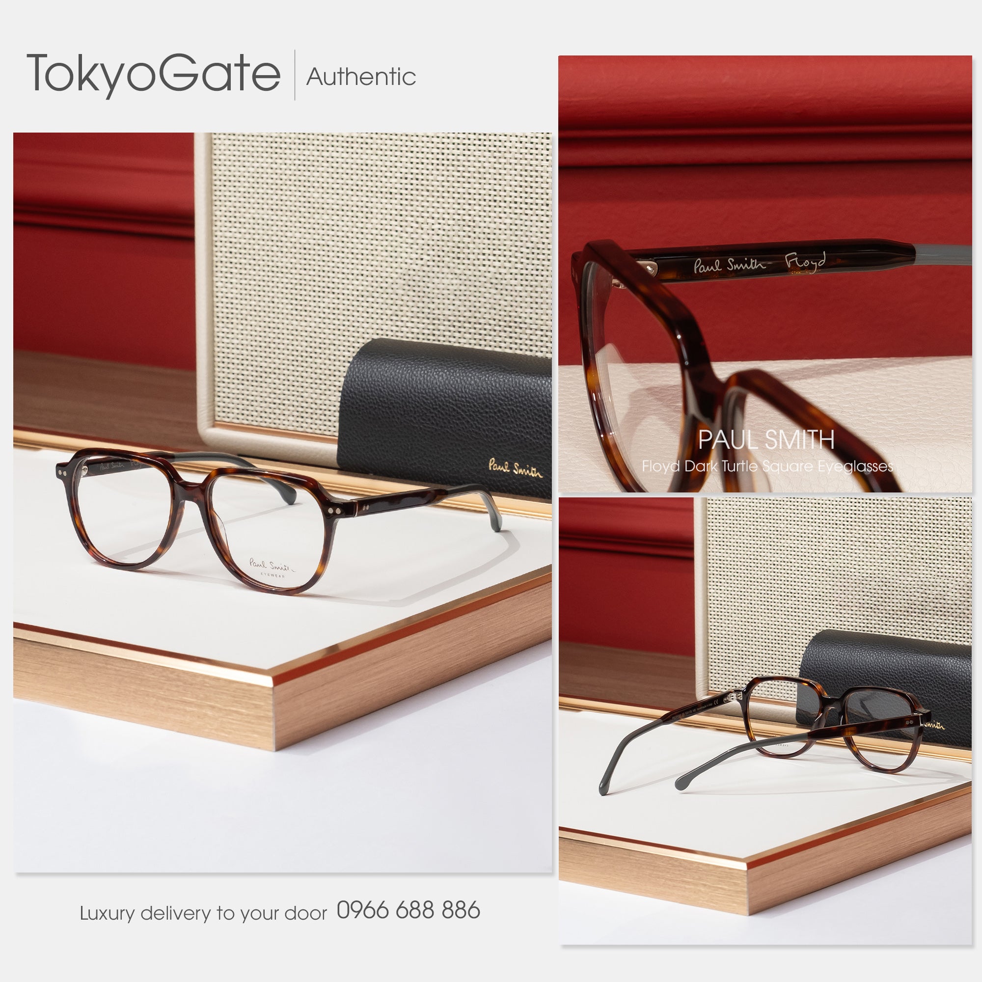 Kính Paul Smith PSOP08253-002-53 Square Brown Opticals - 53