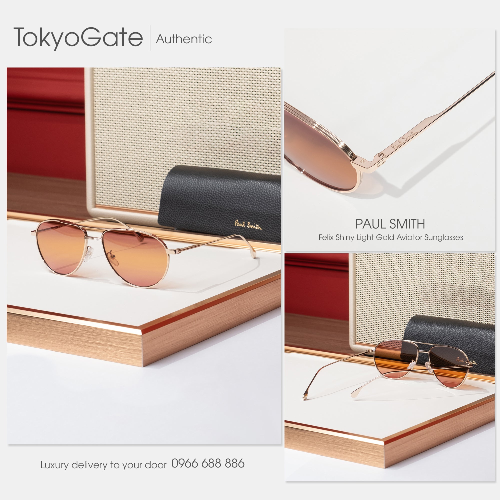 Kính Paul Smith PSSN07857-004-57 Aviator Sunglasses