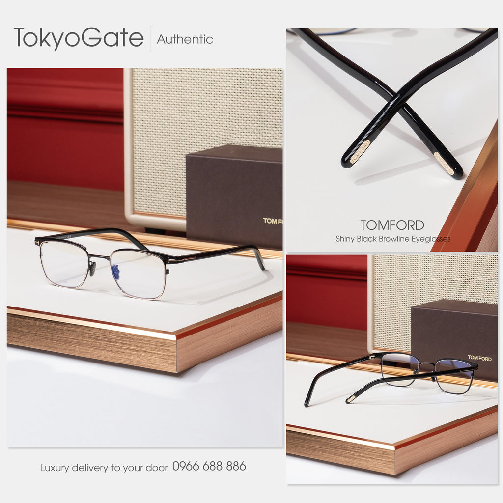 Kính Tom Ford FT5854-D-B-001-49 Square Black Opticals - 49