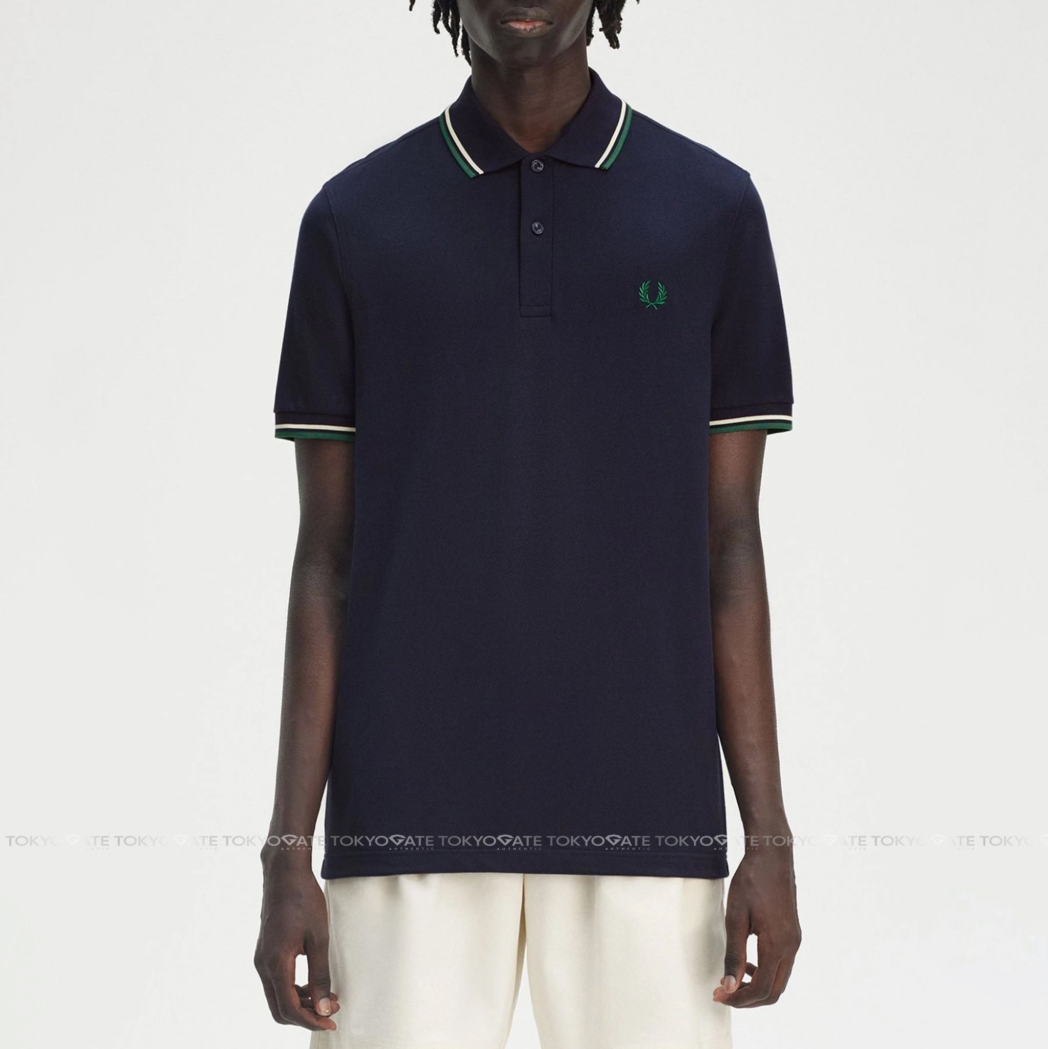 Áo polo Fred Perry M3600 Y30 Twin Tipped Polo Shirt In Navy