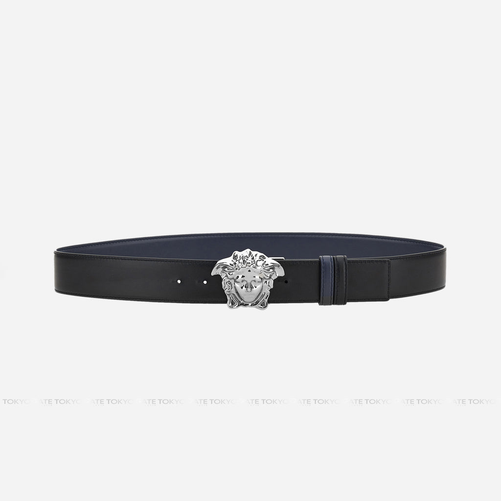 Dây lưng Versace 1010325 1A02150 Medusa Silver Navy