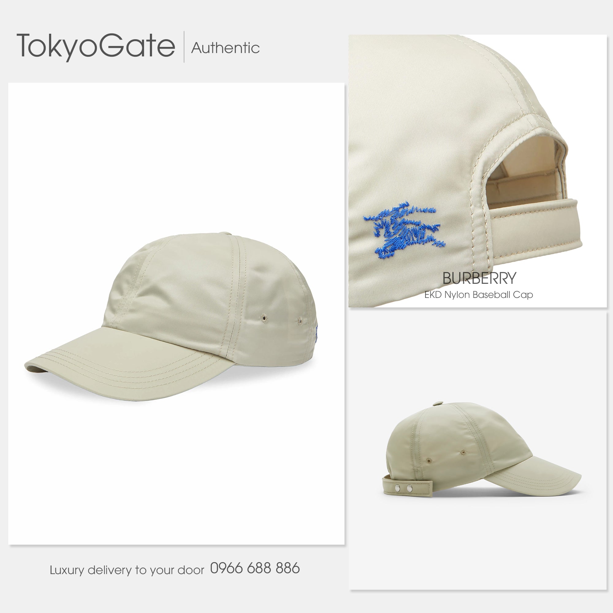 Mũ lưỡi trai Burberry EKD Baseball 80770181 Hunter