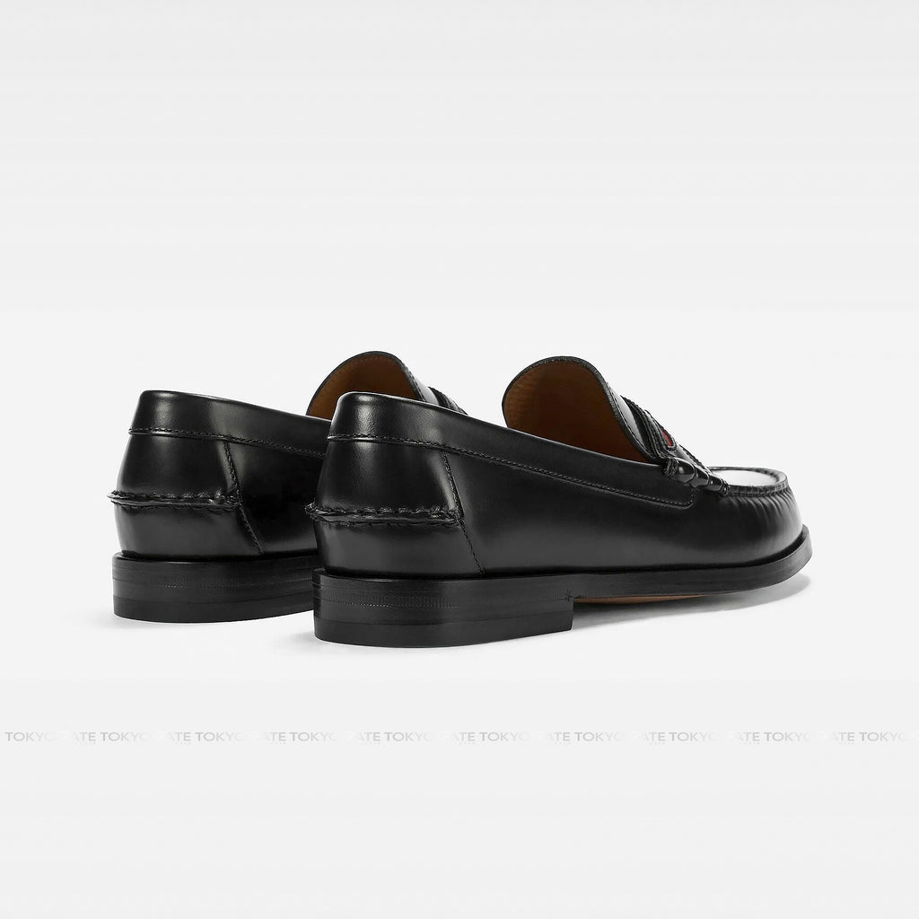 Giày Gucci Double G 644724 17X101060 Black Leather Loafers