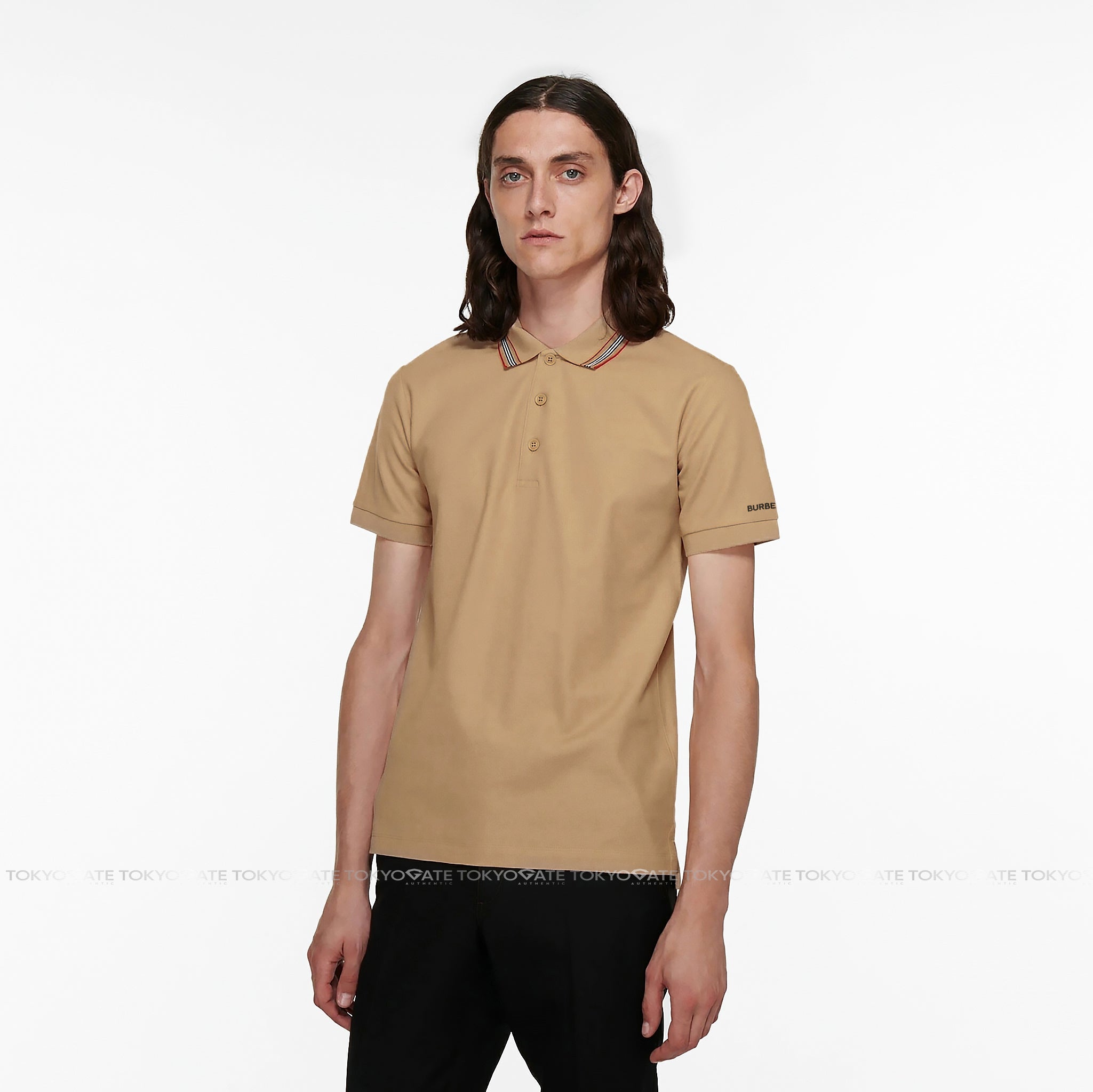 Áo polo Burberry 8111813 Hartford ICS Camel