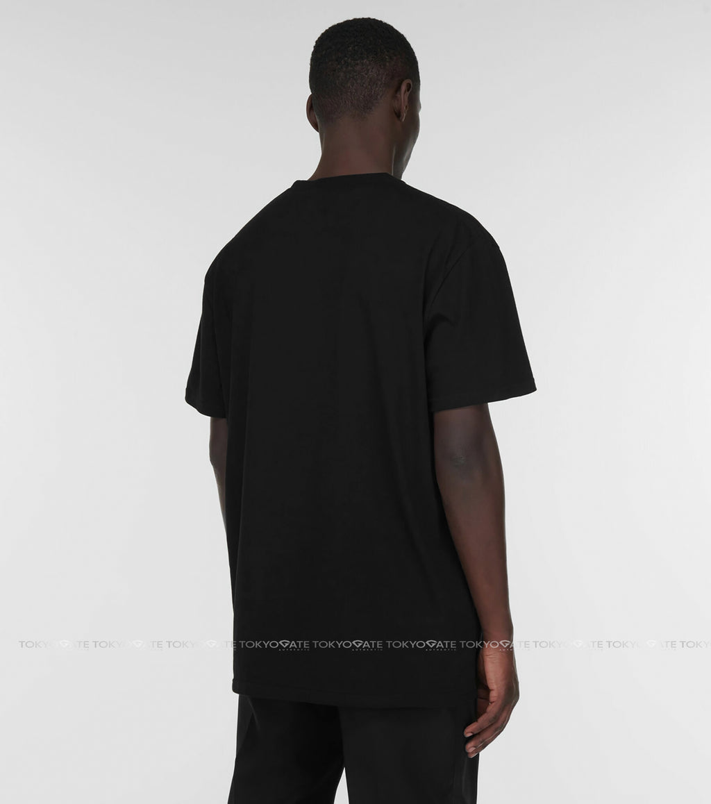Áo phông Alexander McQueen 622104 QTZ57 0901 Graffiti Logo Black