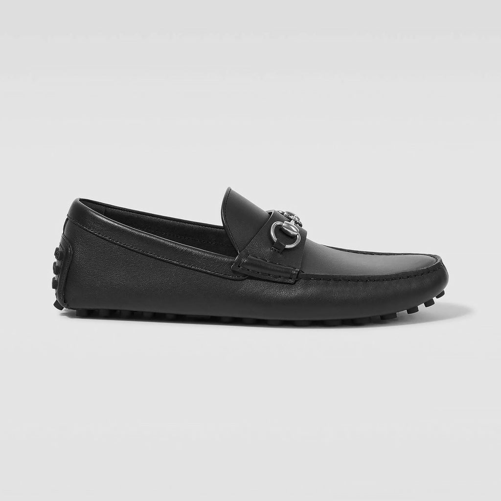 Giày Gucci 765859 1XH00 1000 Driver In Black Leather
