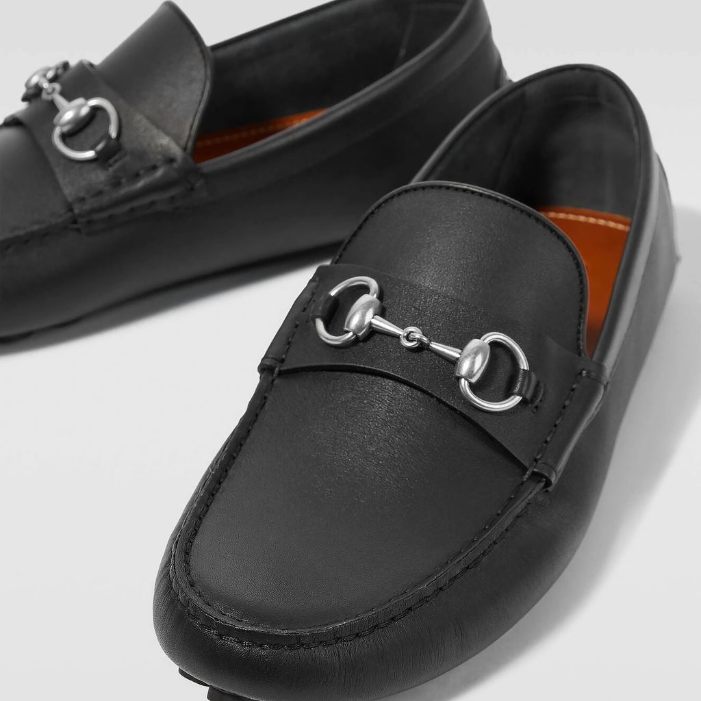 Giày Gucci 765859 1XH00 1000 Driver In Black Leather