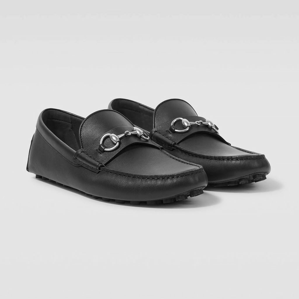 Giày Gucci 765859 1XH00 1000 Driver In Black Leather