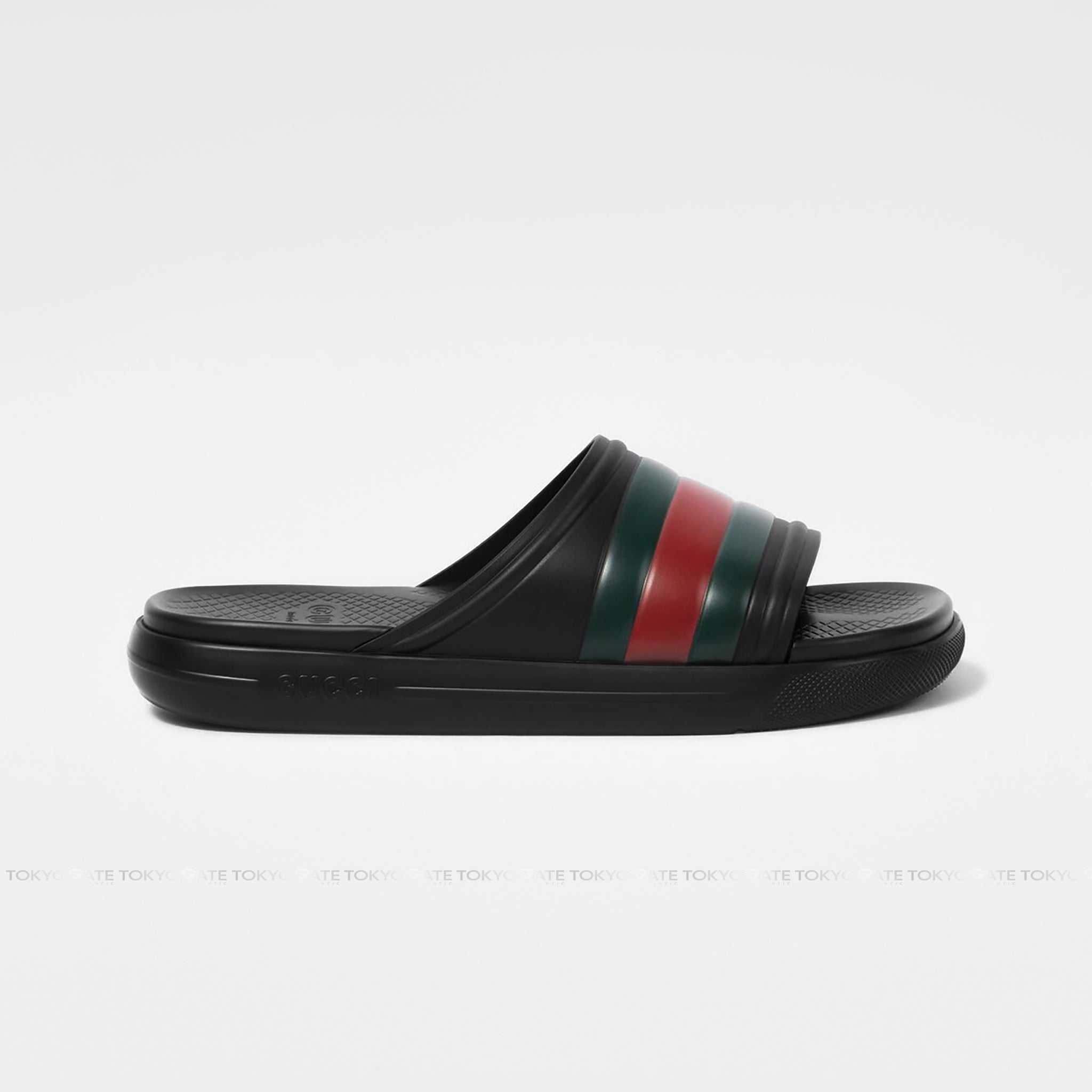 Dép Gucci 780286 J8700 1025 Web Slide Sandals In Black