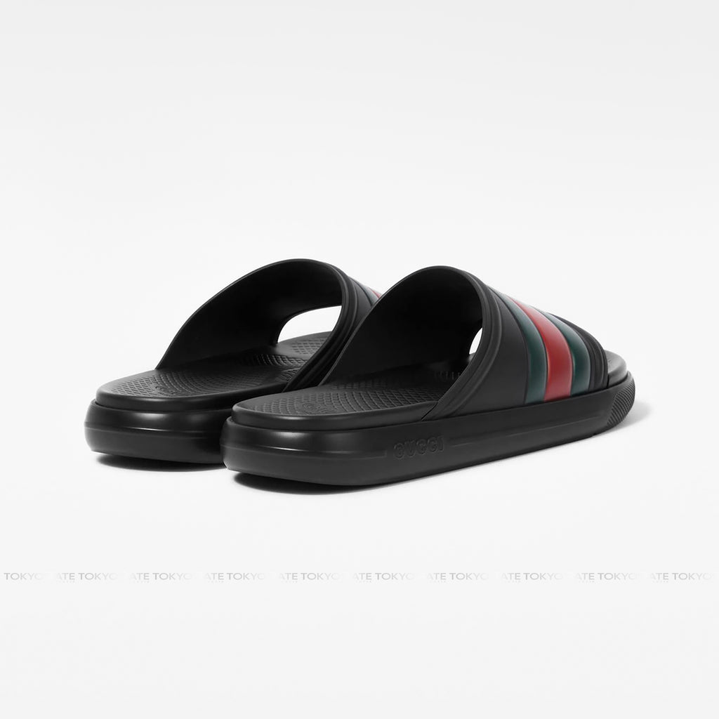 Dép Gucci 780286 J8700 1025 Web Slide Sandals In Black