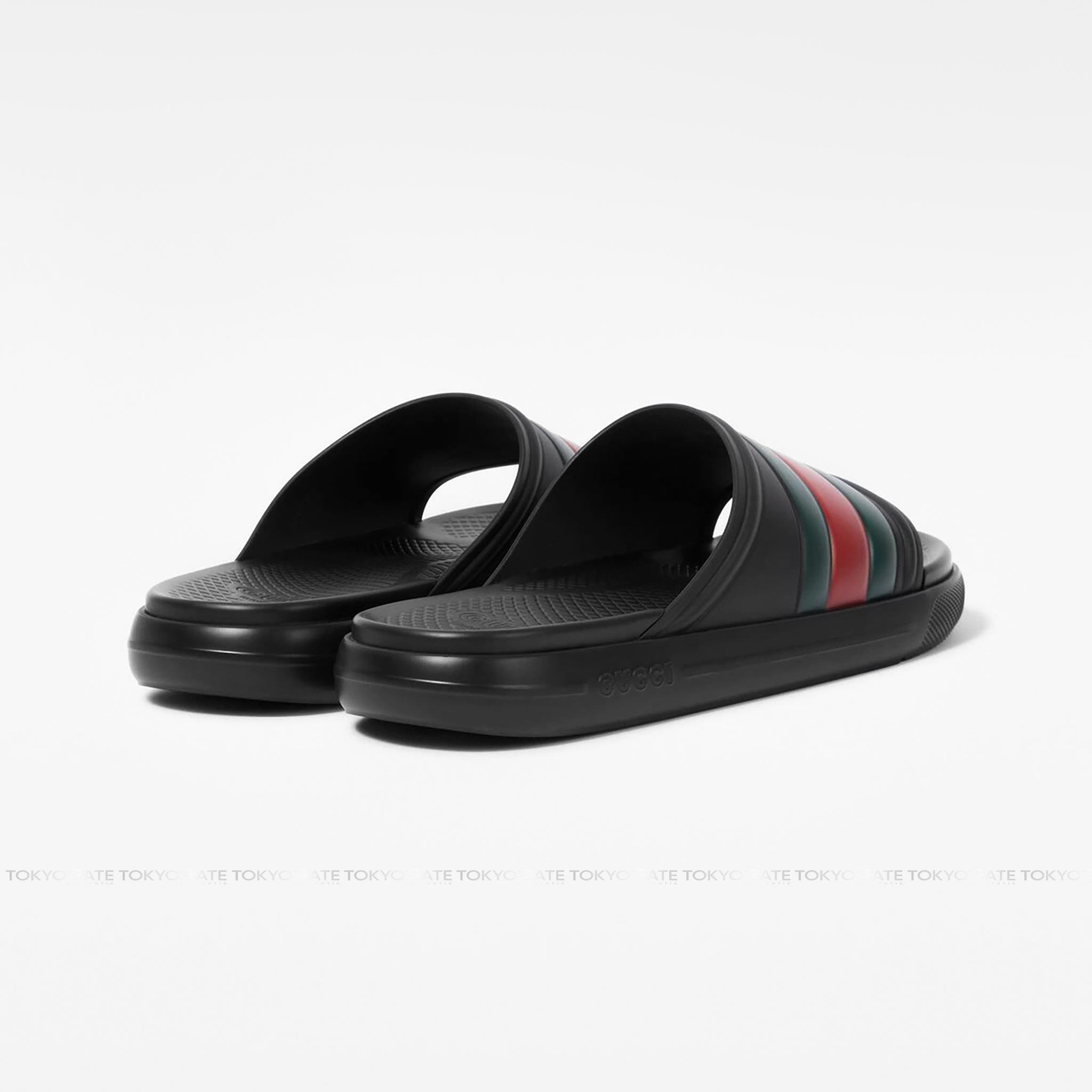 Dép Gucci 780286 J8700 1025 Web Slide Sandals In Black
