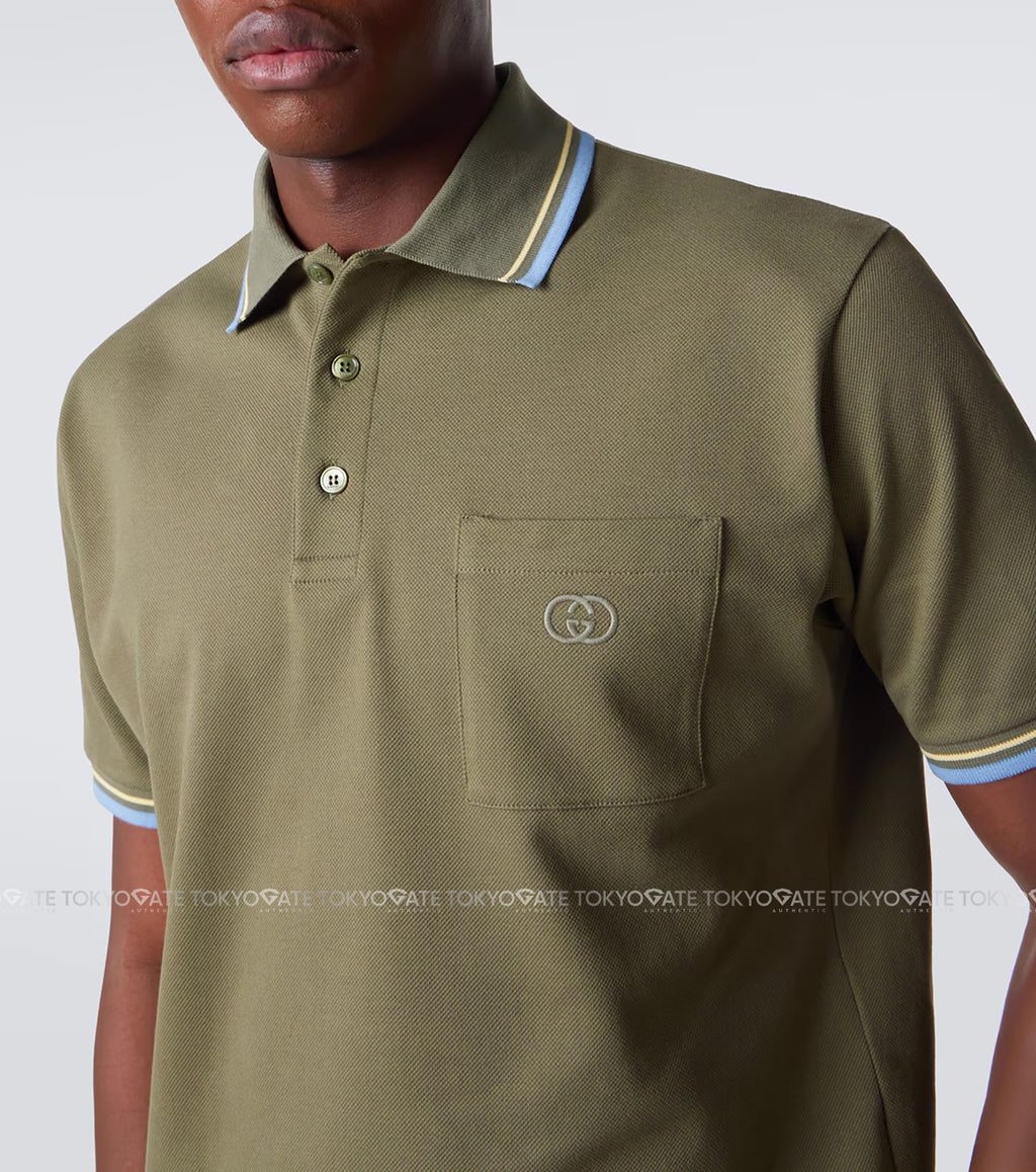 Áo polo Gucci 854796 XJHOQ 3254 Cotton Piquet Polo