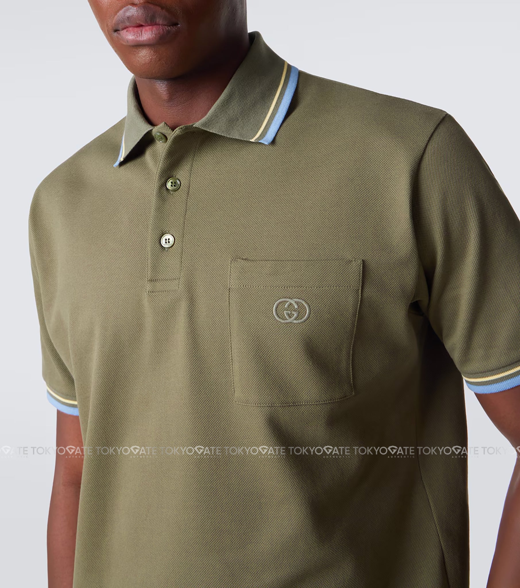 Áo polo Gucci 854796 XJHOQ 3254 Cotton Piquet Polo