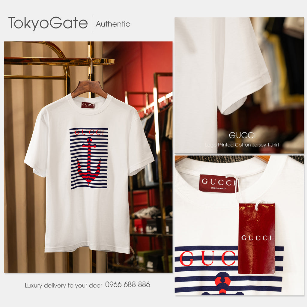 Áo phông Gucci 796395 XJHDI 9034 White Regular Fit