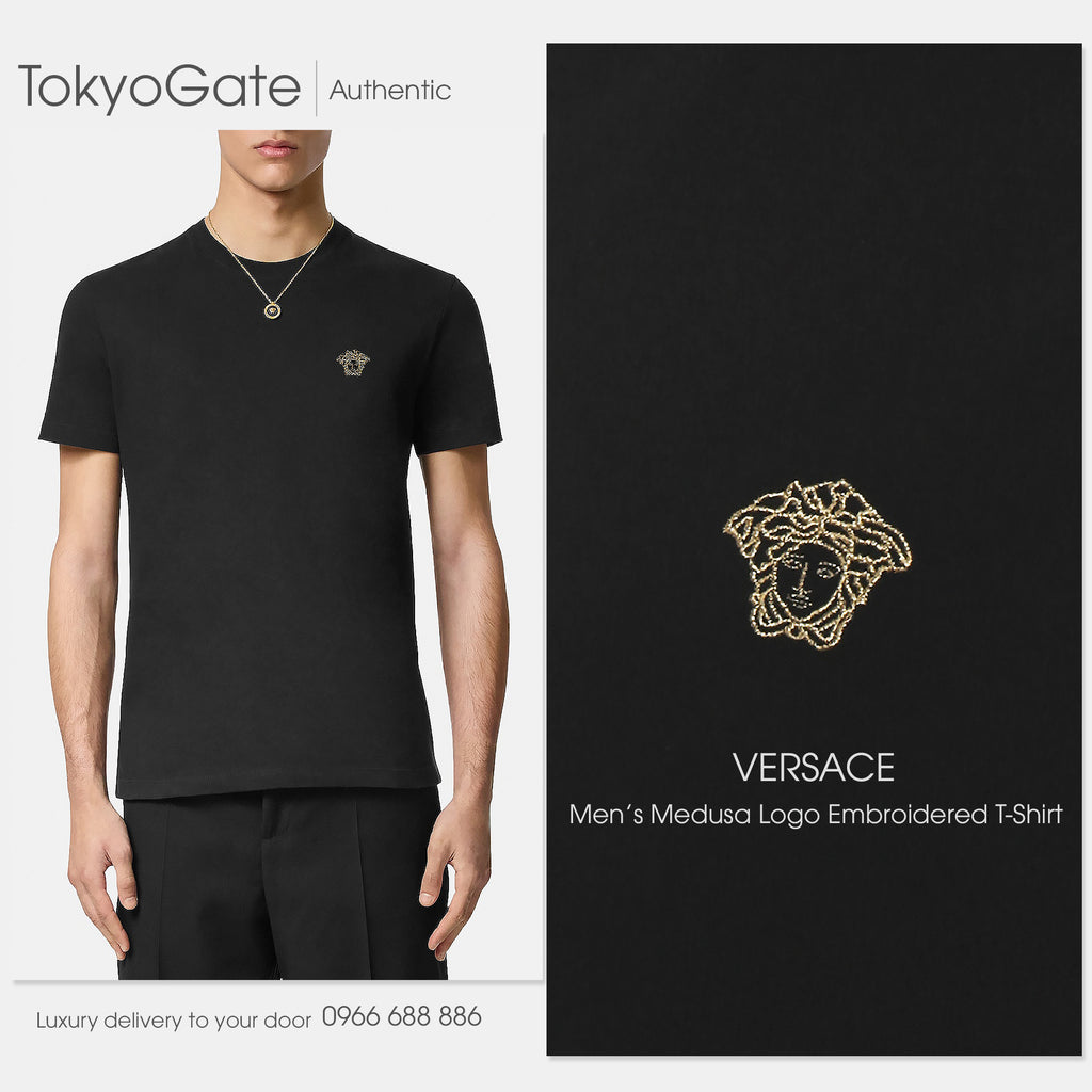 Áo phông Versace A89500S 1A14050 Black Regular Fit