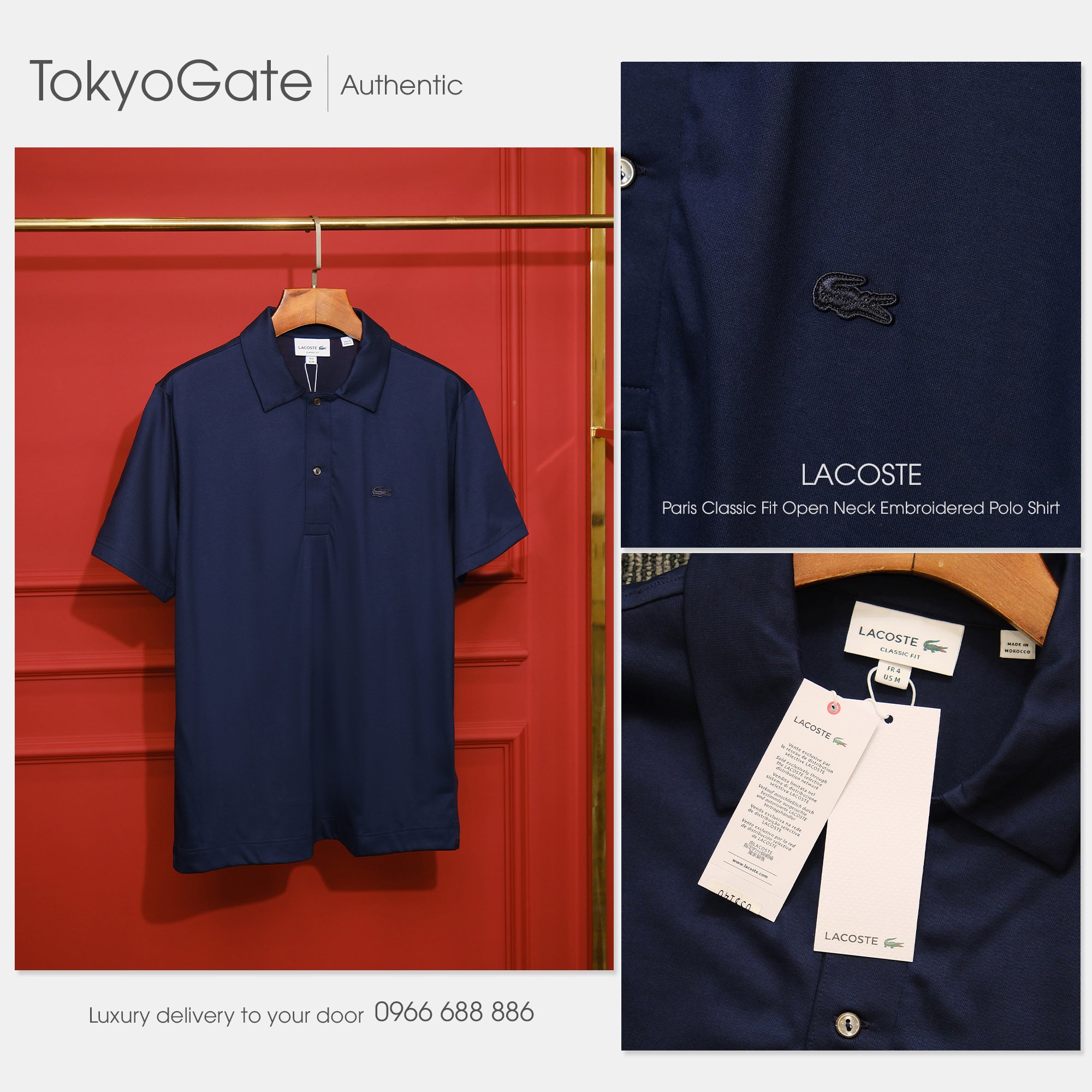 Áo polo Lacoste DH5928 166 Classic Fit