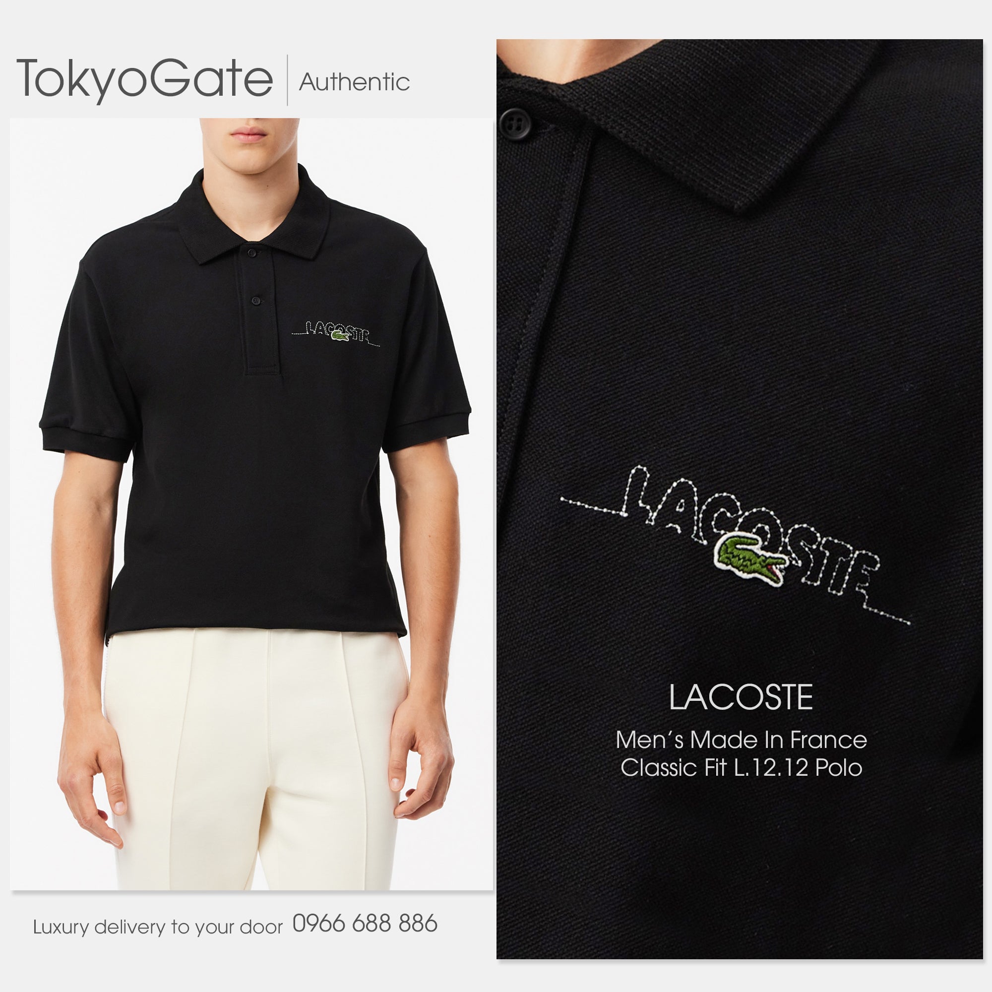 Áo polo Lacoste PH6006 031 L.12.12 Made in France Polo Classic Fit