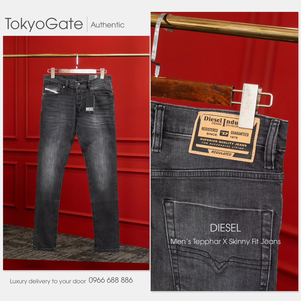 Quần jeans Diesel Tepphar-X Black Skinny Fit
