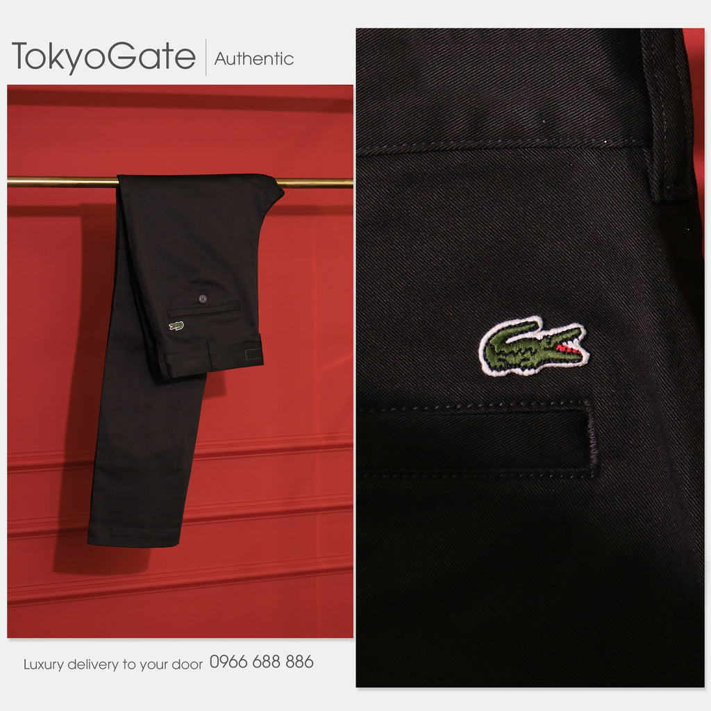 Quần khaki Lacoste HH7224 031 Khaki Pants Slim Fit