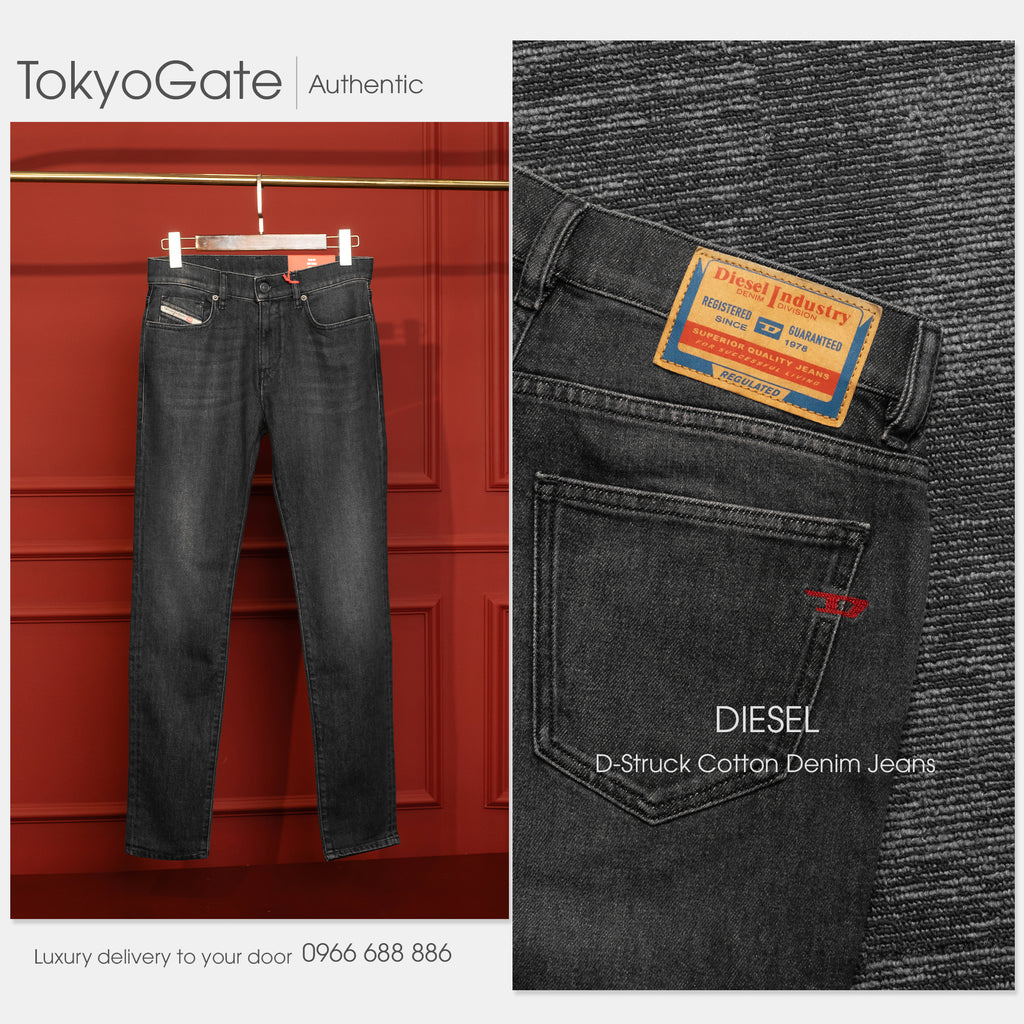 Quần jeans Diesel A0355809F75 D-Strukt Grey Slim fit