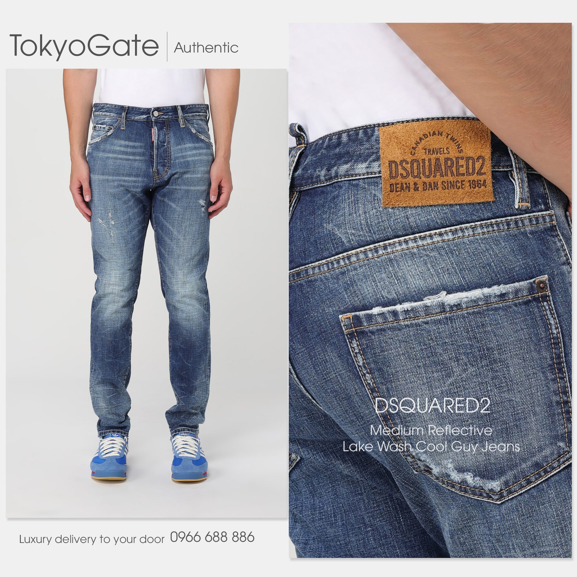 Quần jeans Dsquared2 S71LB1442 470 Cool Guy