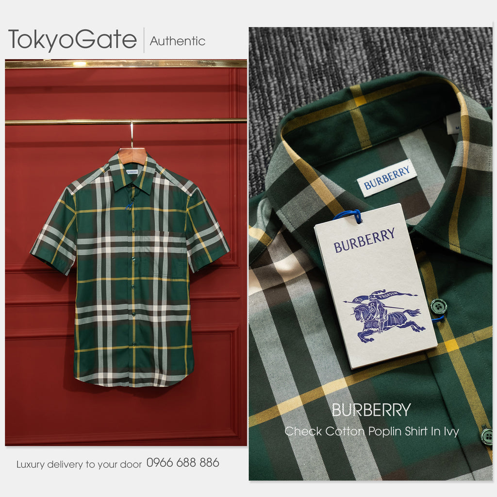 Áo sơ mi Burberry SS Claverdon Ivy Slim Fit