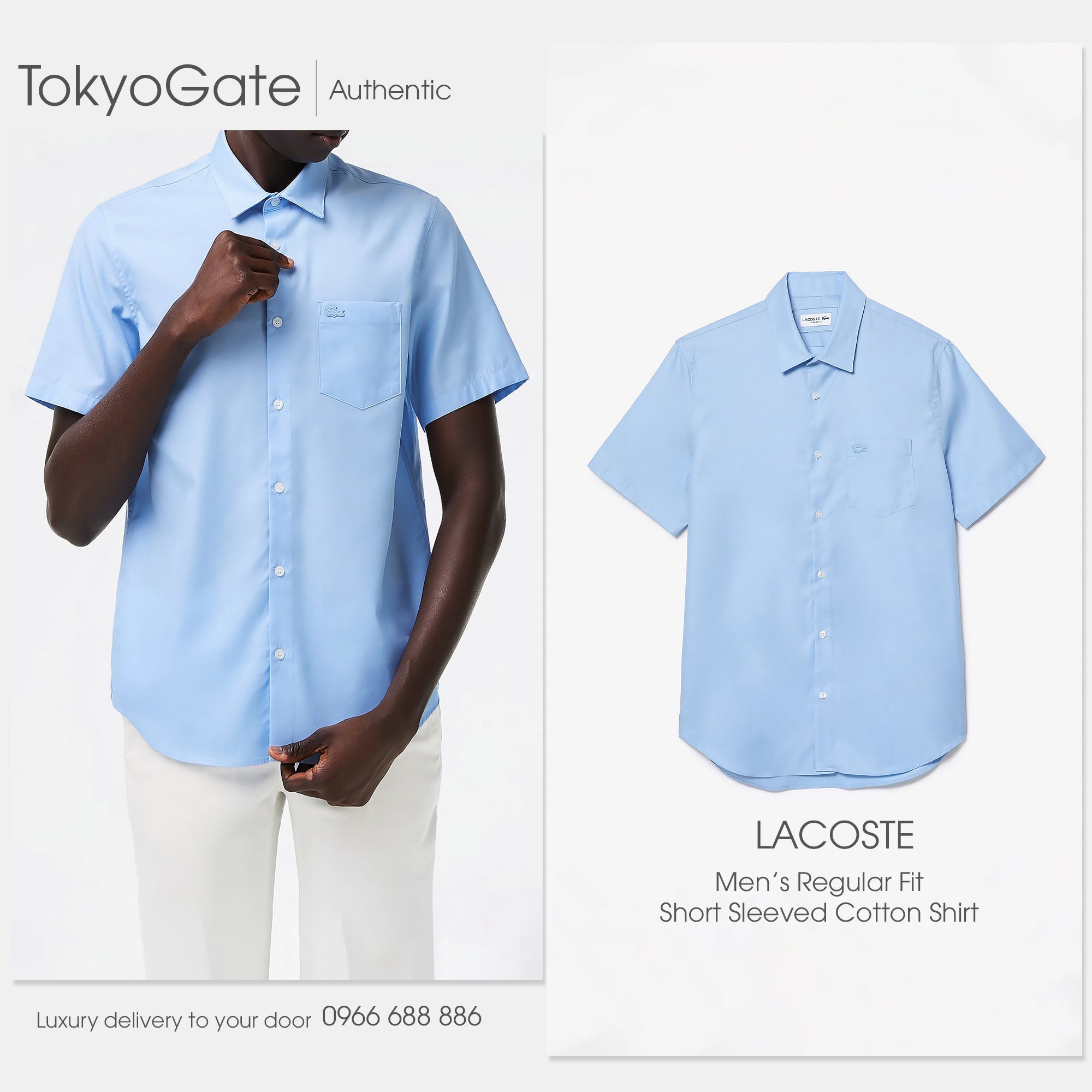 Áo sơ mi Lacoste CH8528 HBP Regular Fit