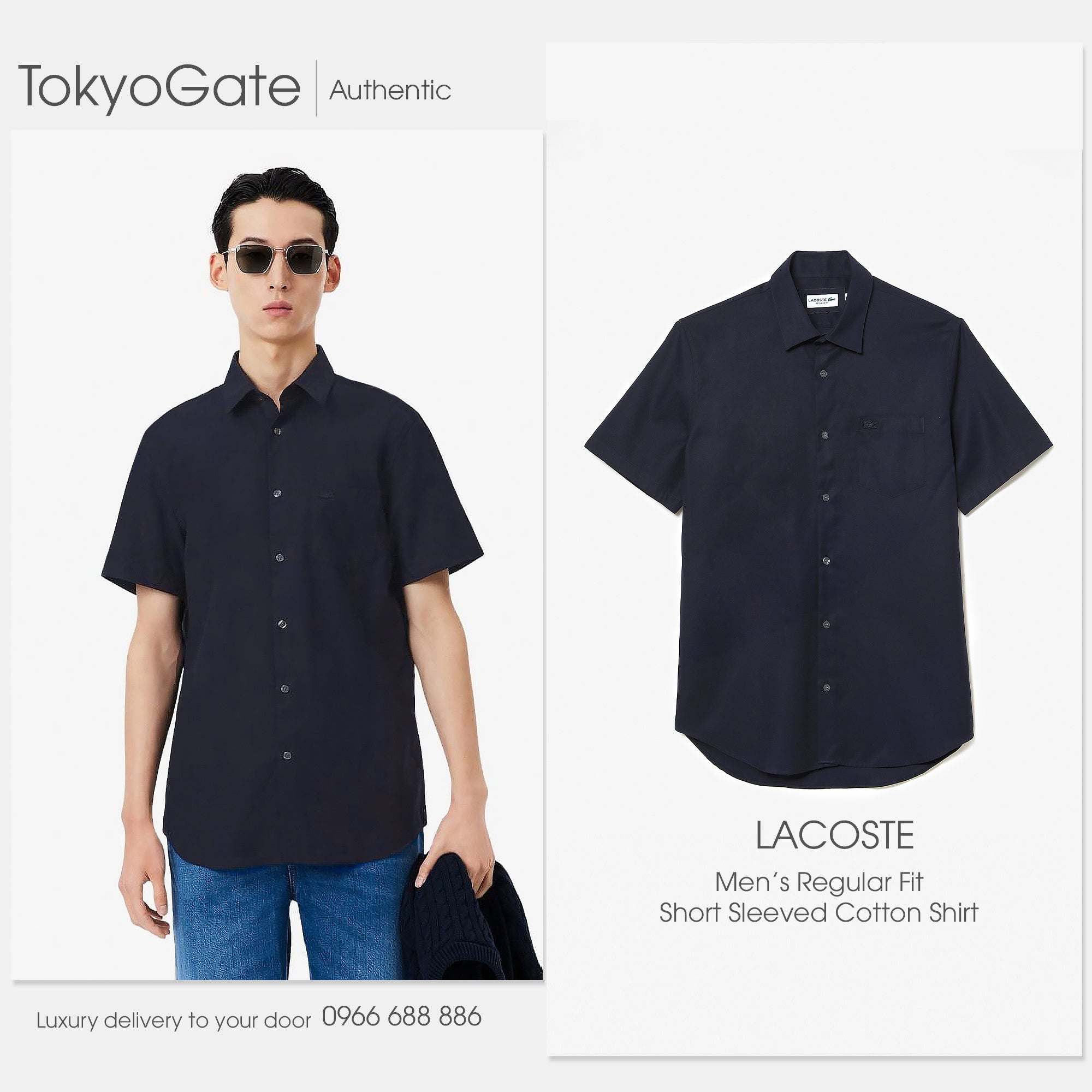 Áo sơ mi Lacoste CH8528 HDE Regular Fit