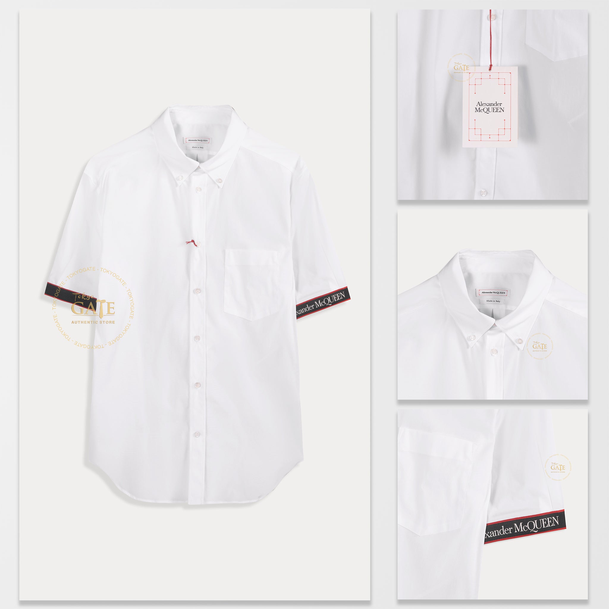 Sơ mi Alexander McQueen 685496 White Slim Fit