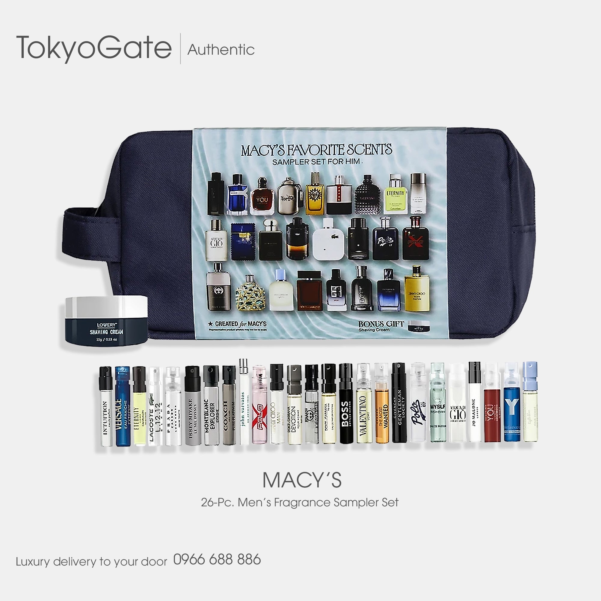 Set nước hoa Macy's Favorite Scents Sample For Him 26 CPS