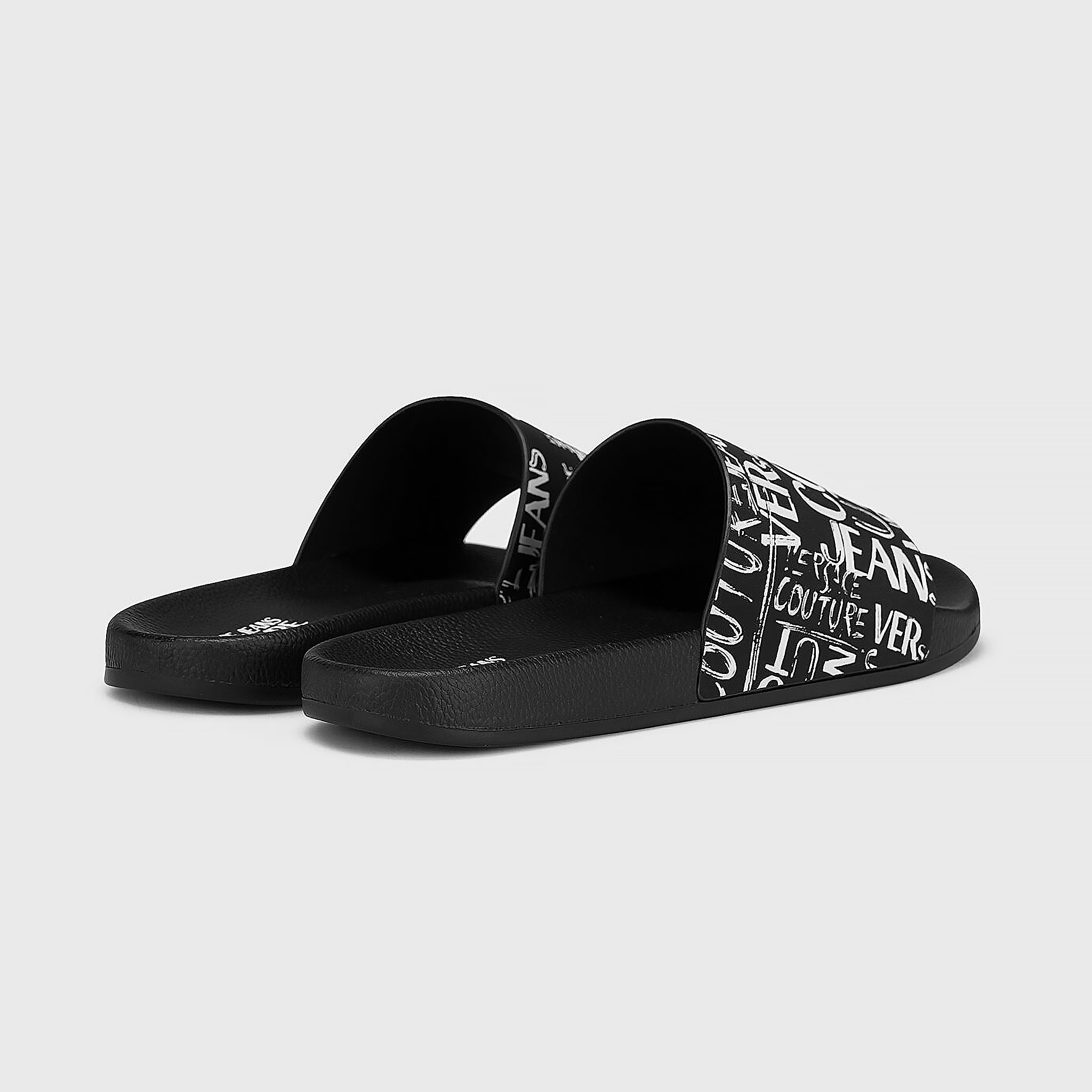 Dép Versace Jeans Couture 74YA3SQ4 Black Slides